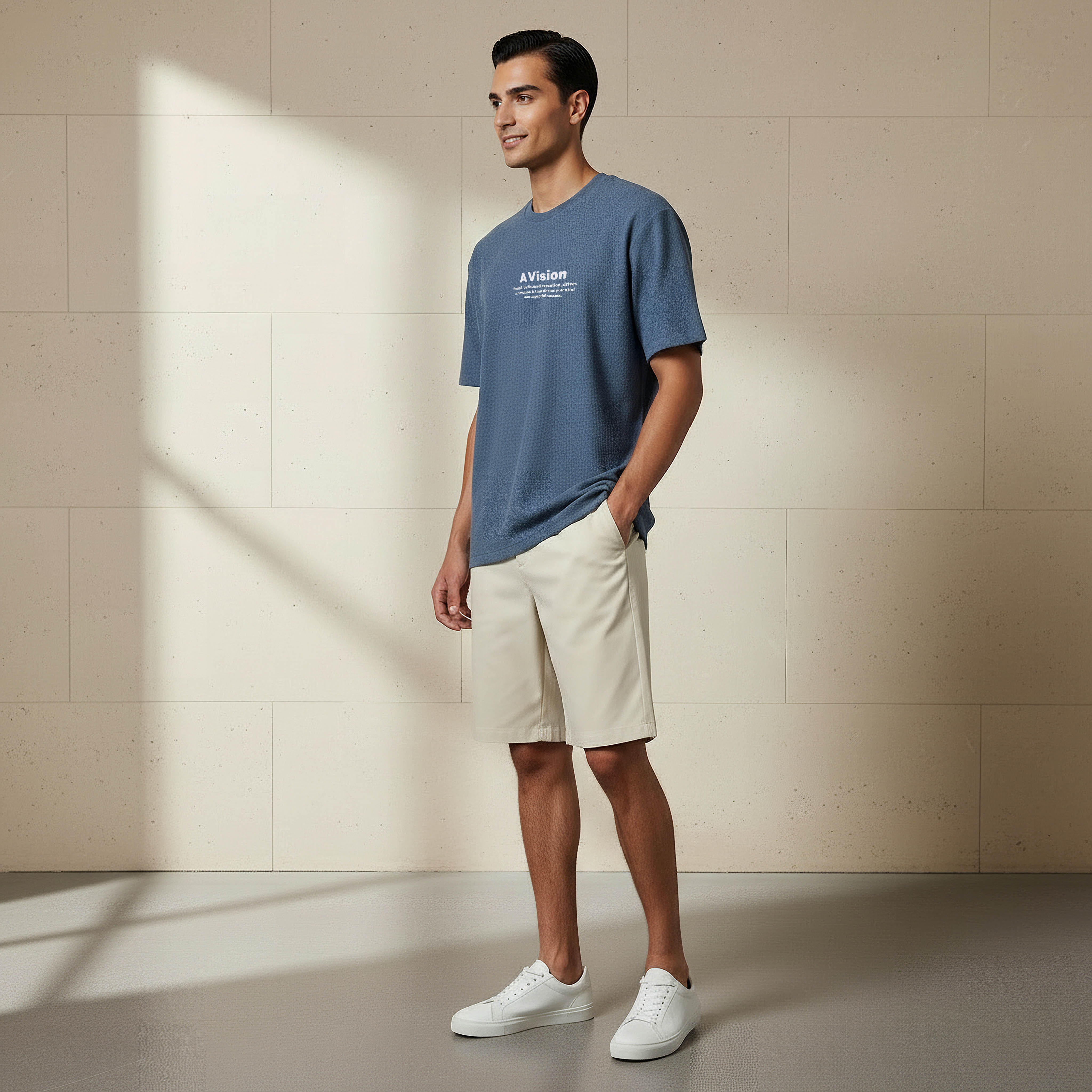 تيشيرت بقصّة عادية وياقة ضيقة وأكمام قصيرة وطبعات للرجال-men-clothing-tshirtsandpolos-tshirts-image-4