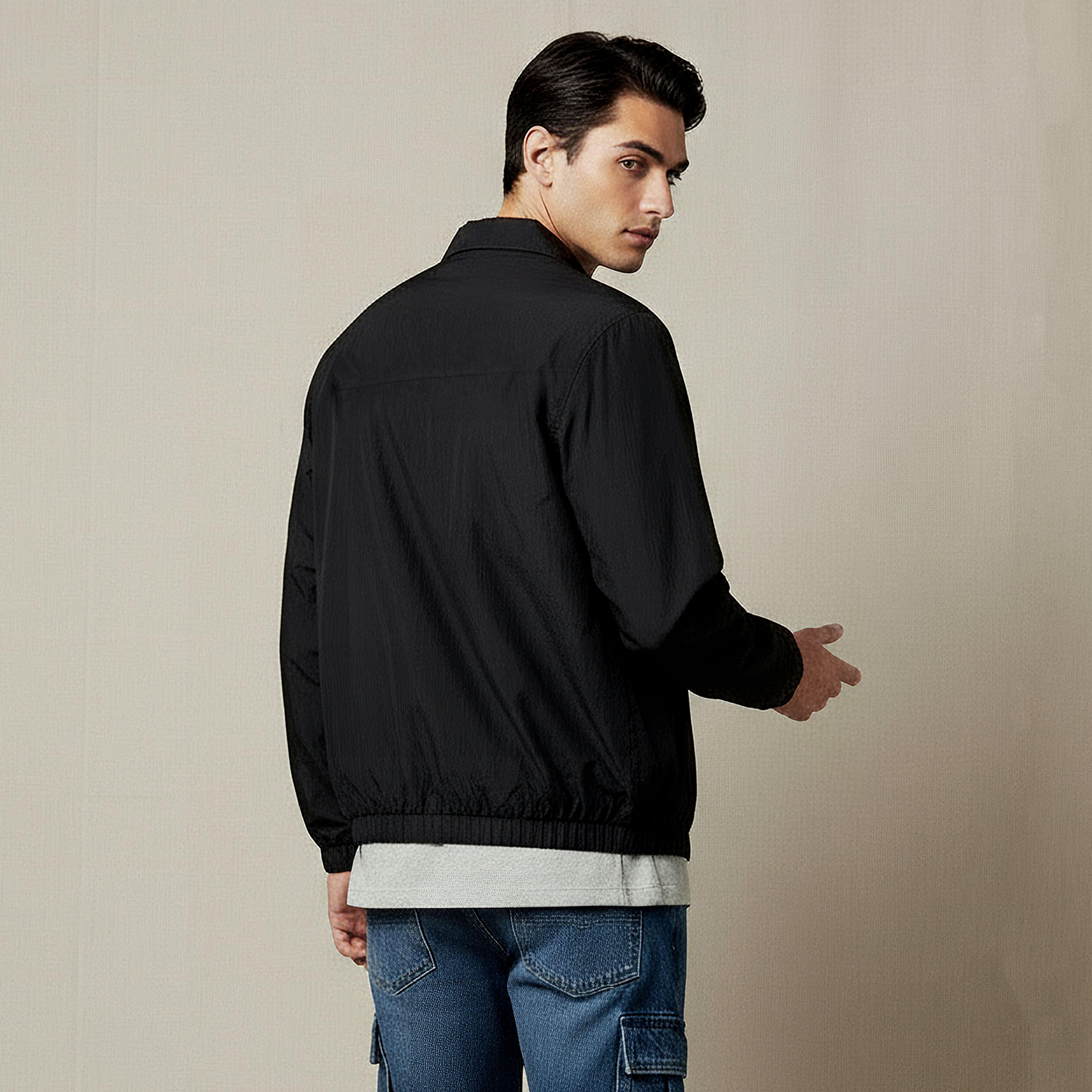 Men Regular Fit Zip Through Bomber Jacket-men-clothing-jacketsandblazers-jackets-image-3