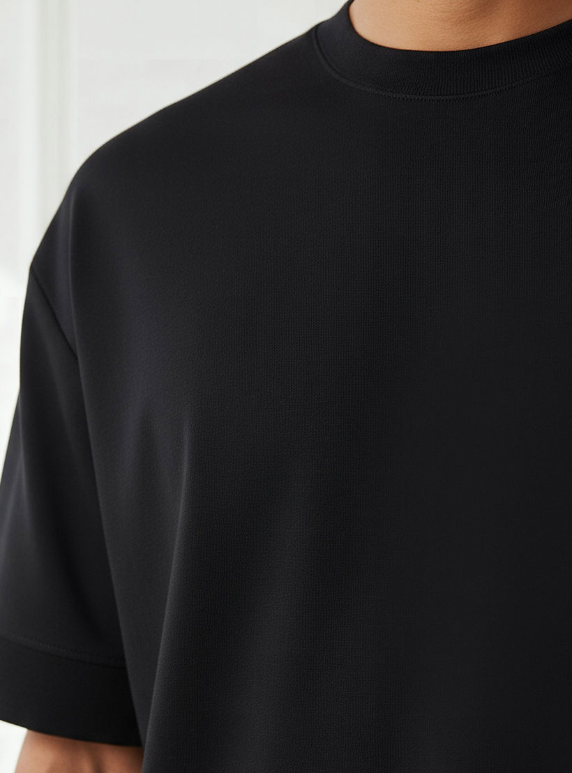 Men Relaxed Fit Crew Neck Short Sleeve Patch Detail T-shirt-men-clothing-tshirtsandpolos-tshirts-image-4