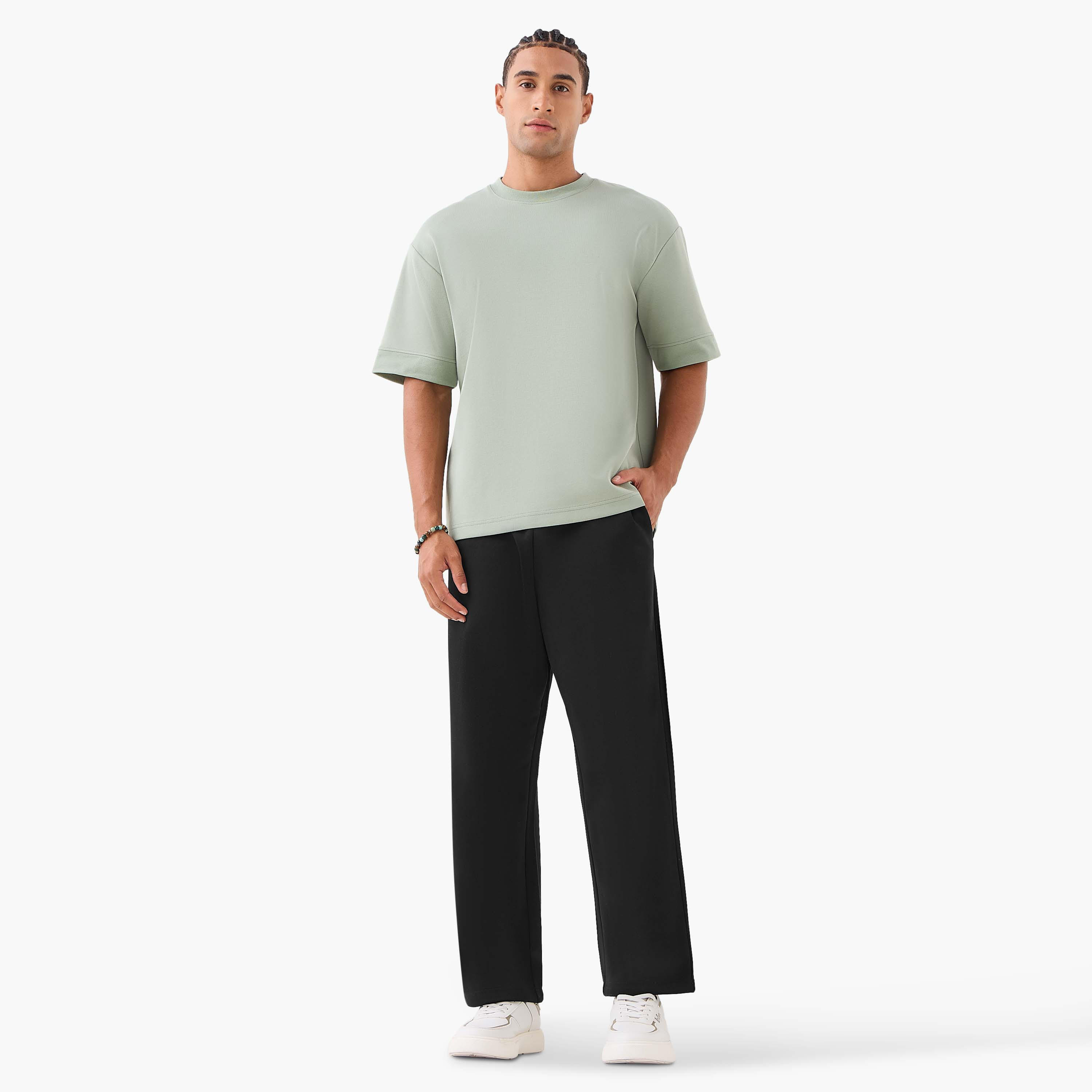 Men Relaxed Fit Crew Neck Short Sleeve Patch Detail T-shirt-men-clothing-tshirtsandpolos-tshirts-image-4