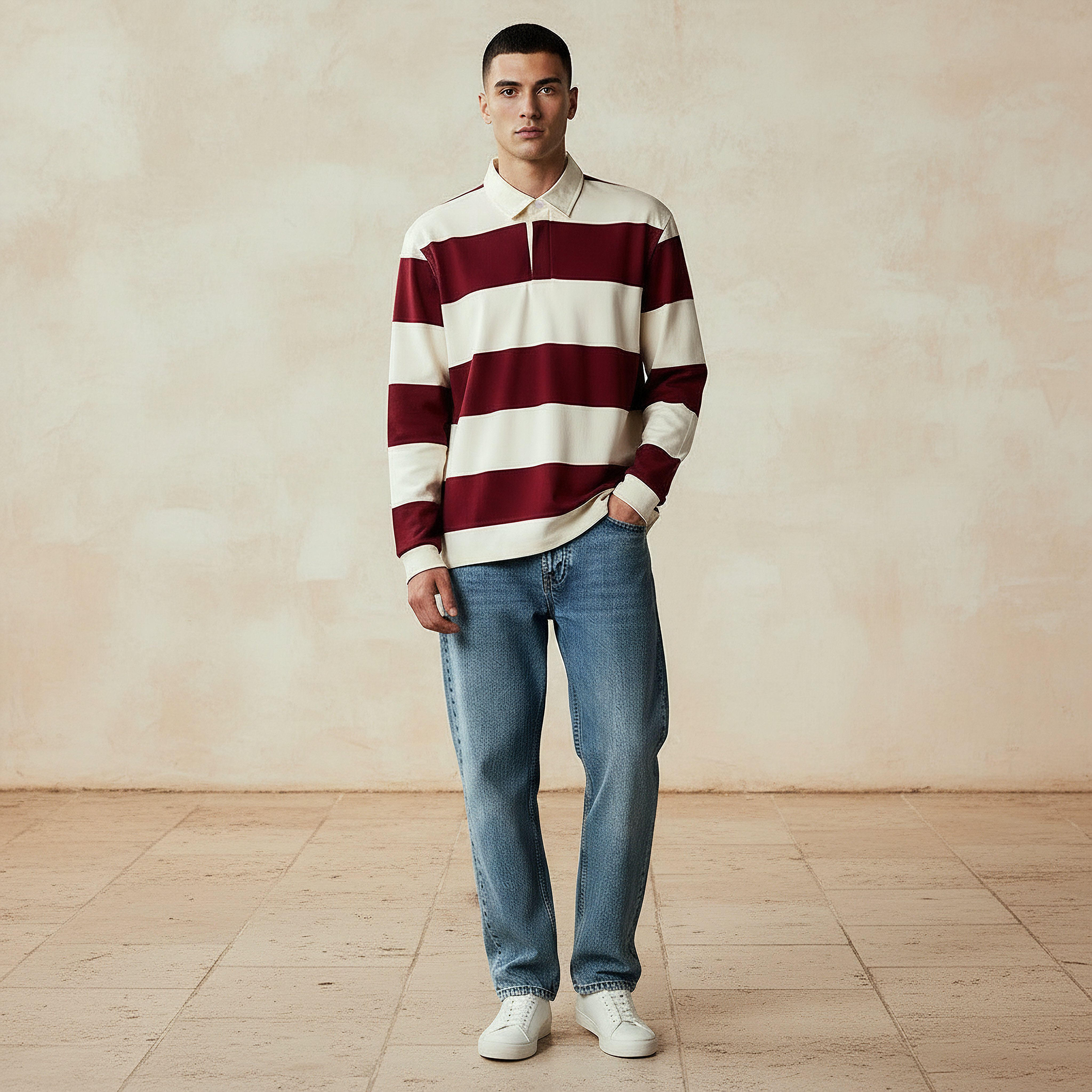 سويت شيرت رجبي مخطّط بقصّة عادية للرجال-men-winterwear-hoodiesandsweatshirts-image-2