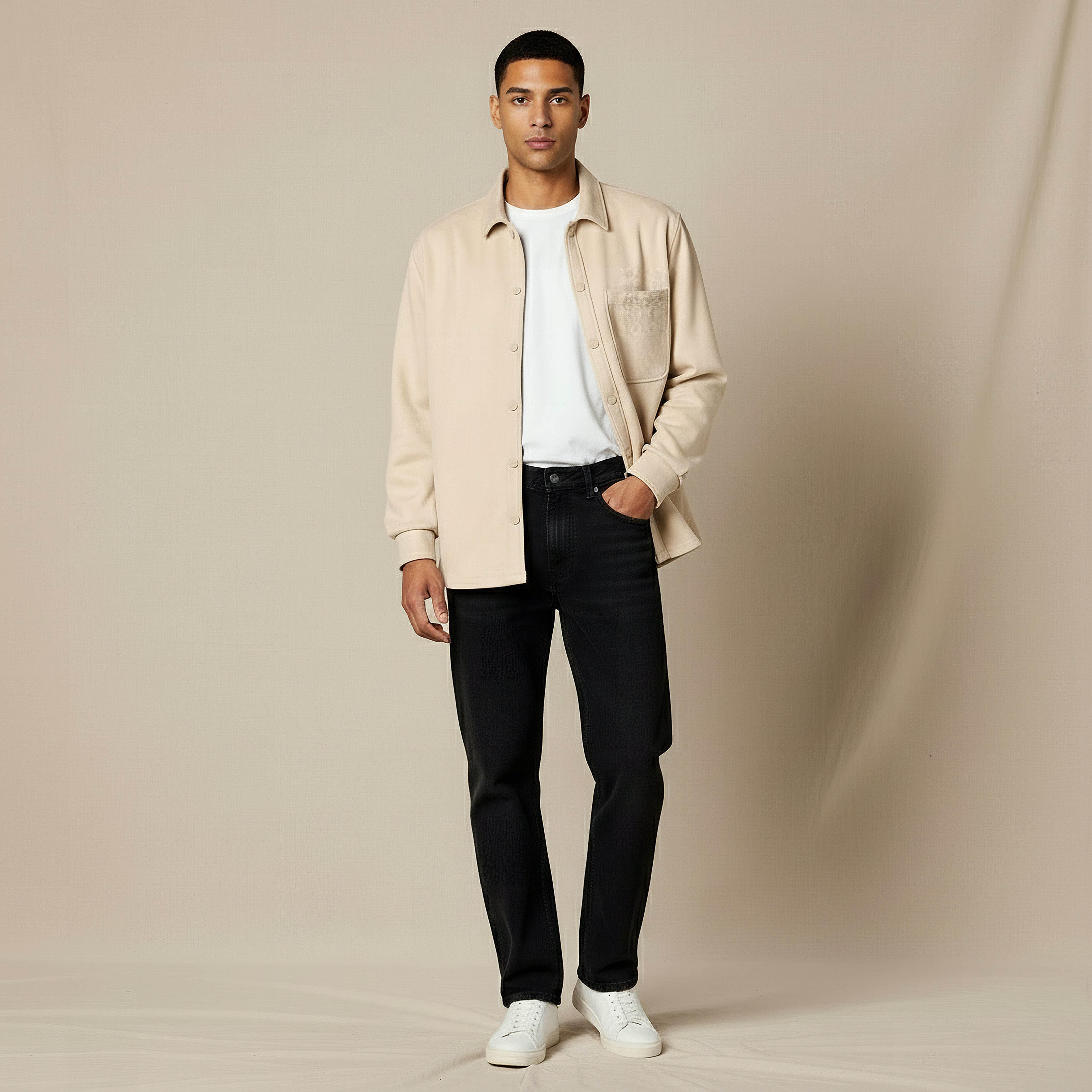 Men Regular Fit Suede Shacket-men-clothing-jacketsandblazers-jackets-image-2