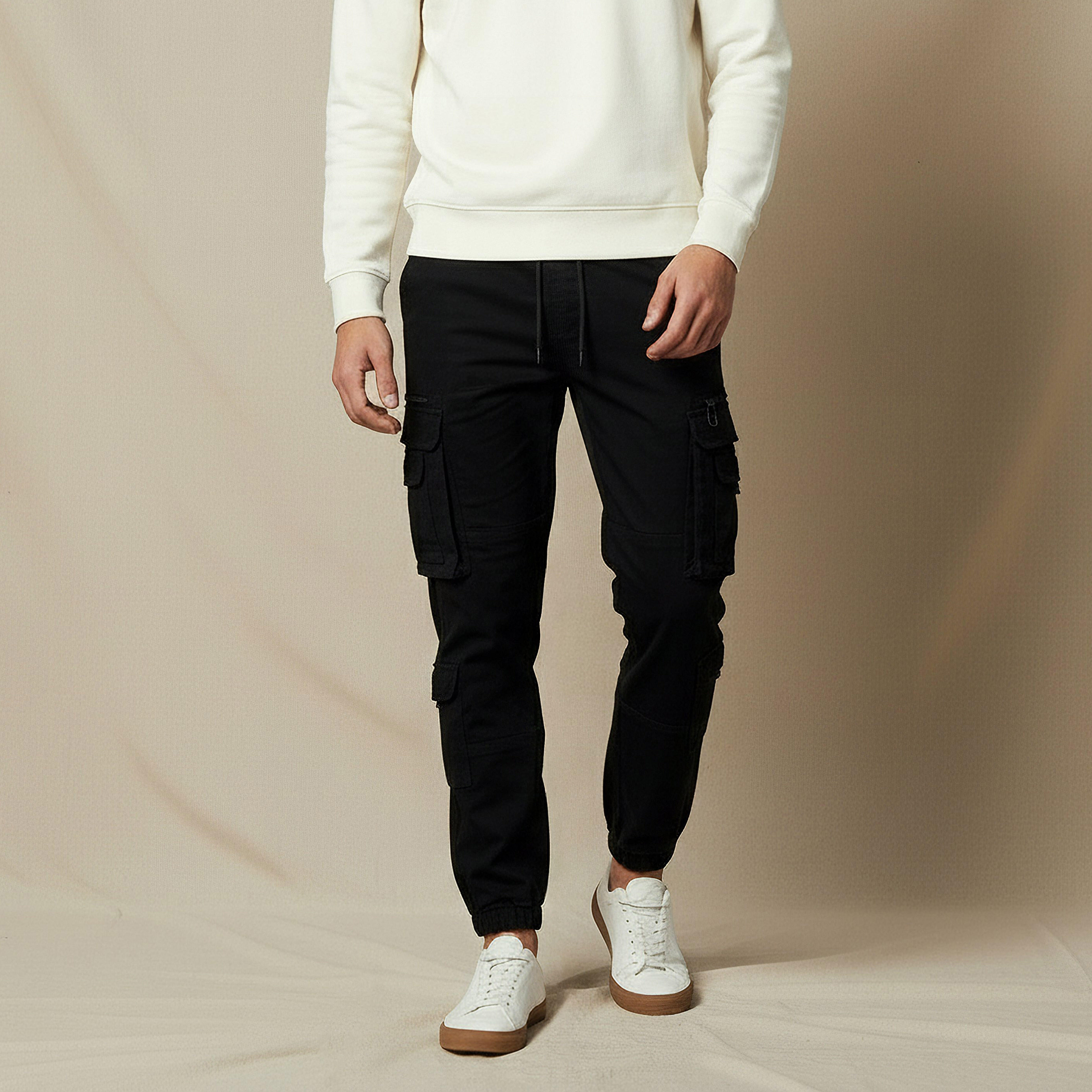بنطلون رجالي كارجو بقصة عادية-men-clothing-bottoms-trousersandchinos-trousers-image-4