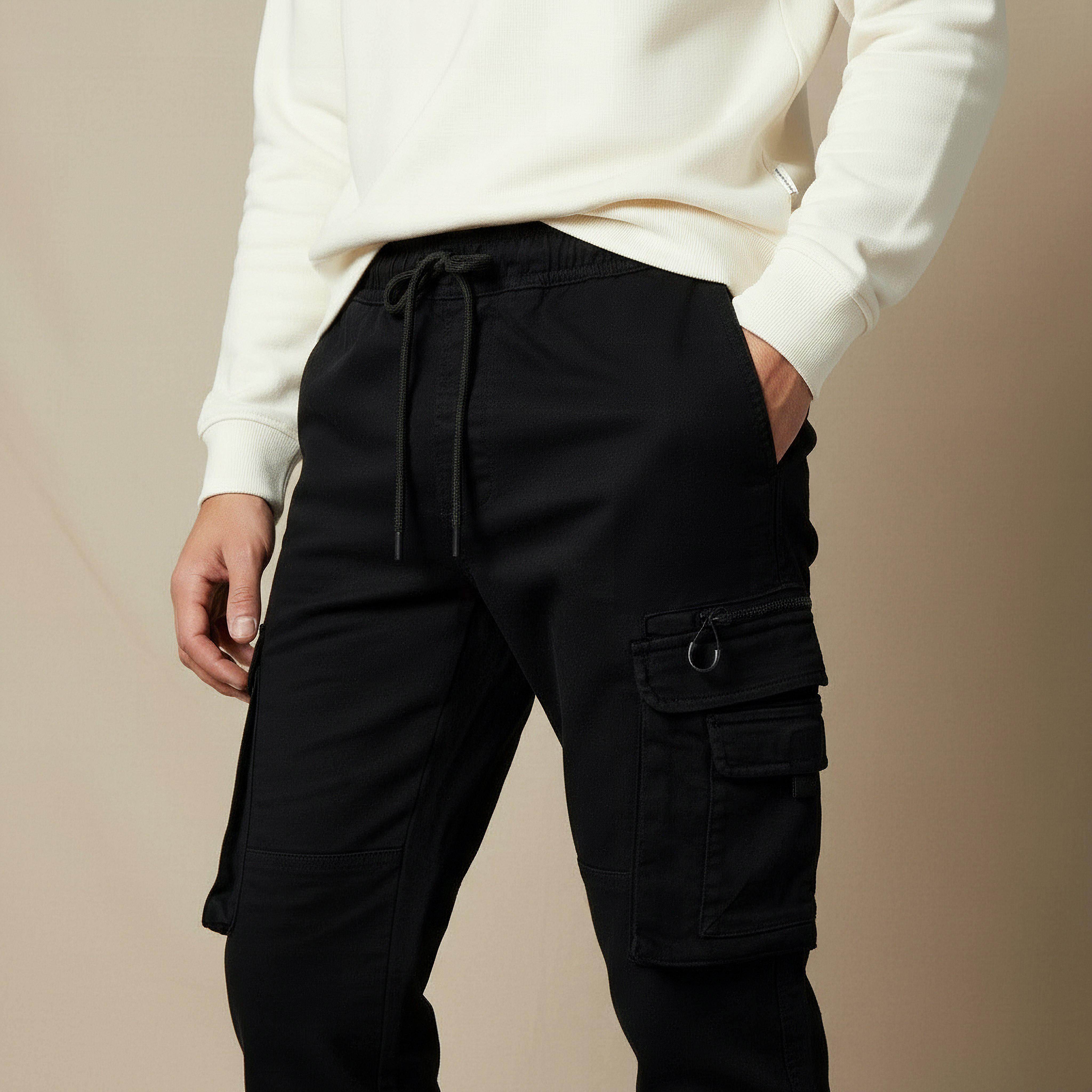 بنطلون رجالي كارجو بقصة عادية-men-clothing-bottoms-trousersandchinos-trousers-image-1
