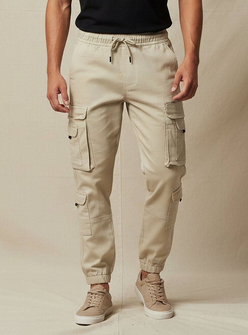 بنطلون رجالي كارجو بقصة عادية-men-clothing-bottoms-trousersandchinos-trousers-image-2