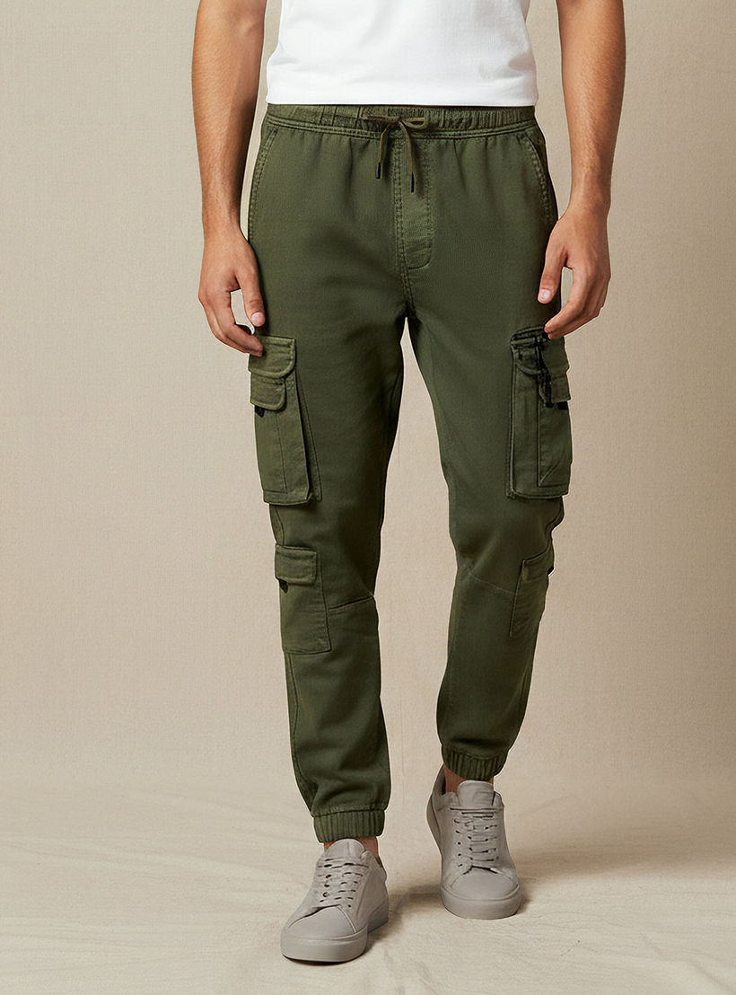 بنطلون رجالي كارجو بقصة عادية-men-clothing-bottoms-trousersandchinos-trousers-image-1