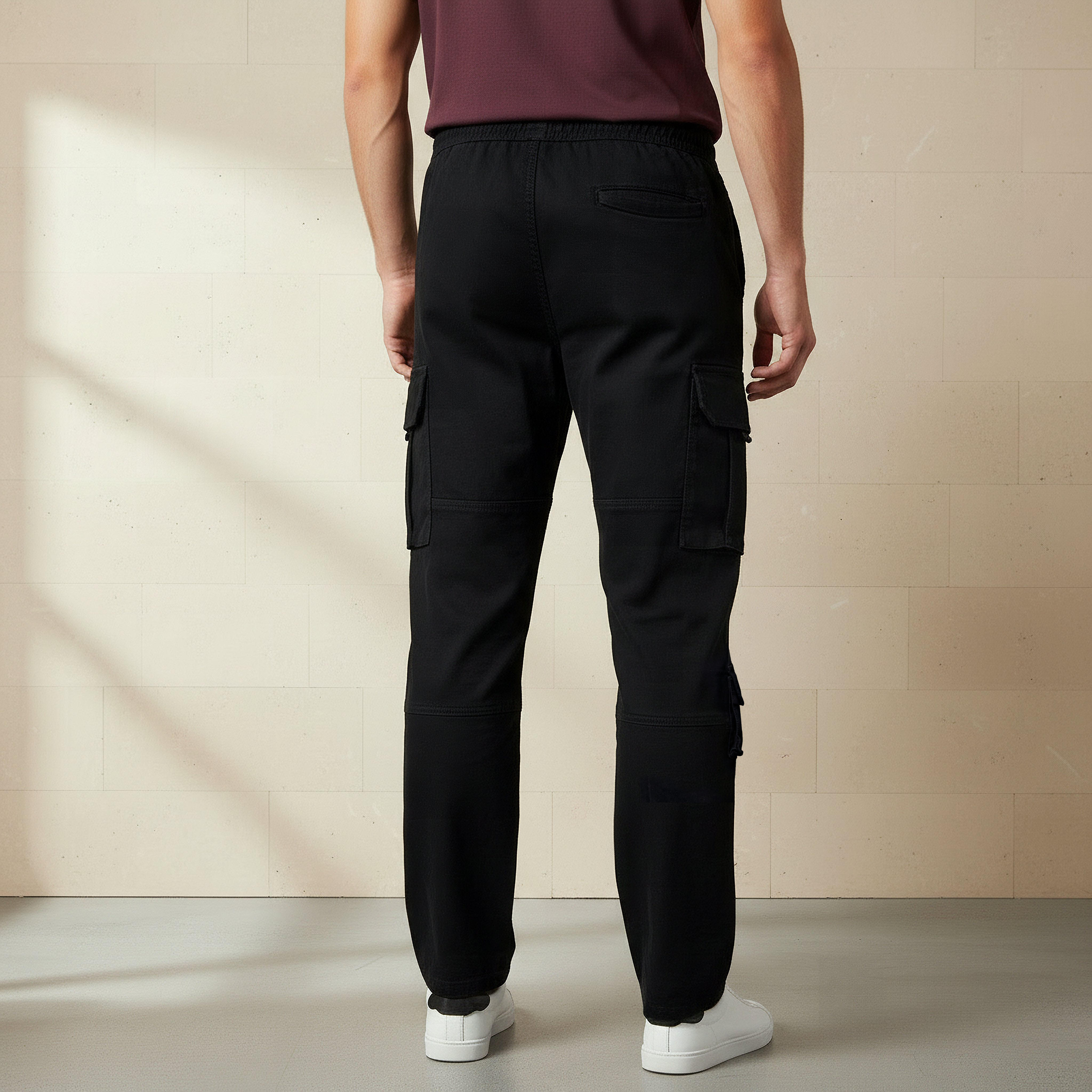 بنطلون كارجو بقصة عادية للرجال-men-clothing-bottoms-joggers-image-4