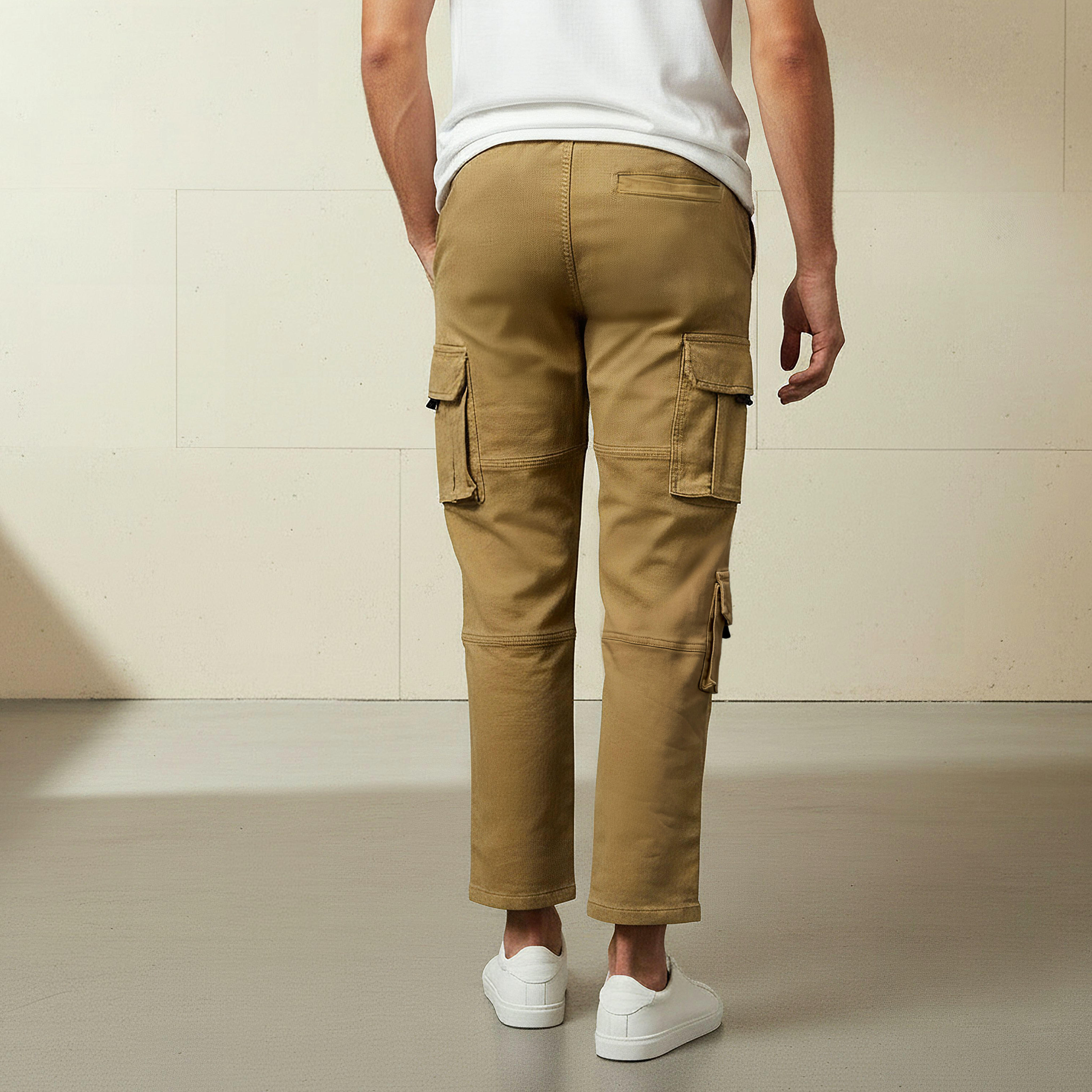 بنطلون كارجو بقصة عادية للرجال-men-clothing-bottoms-joggers-image-2