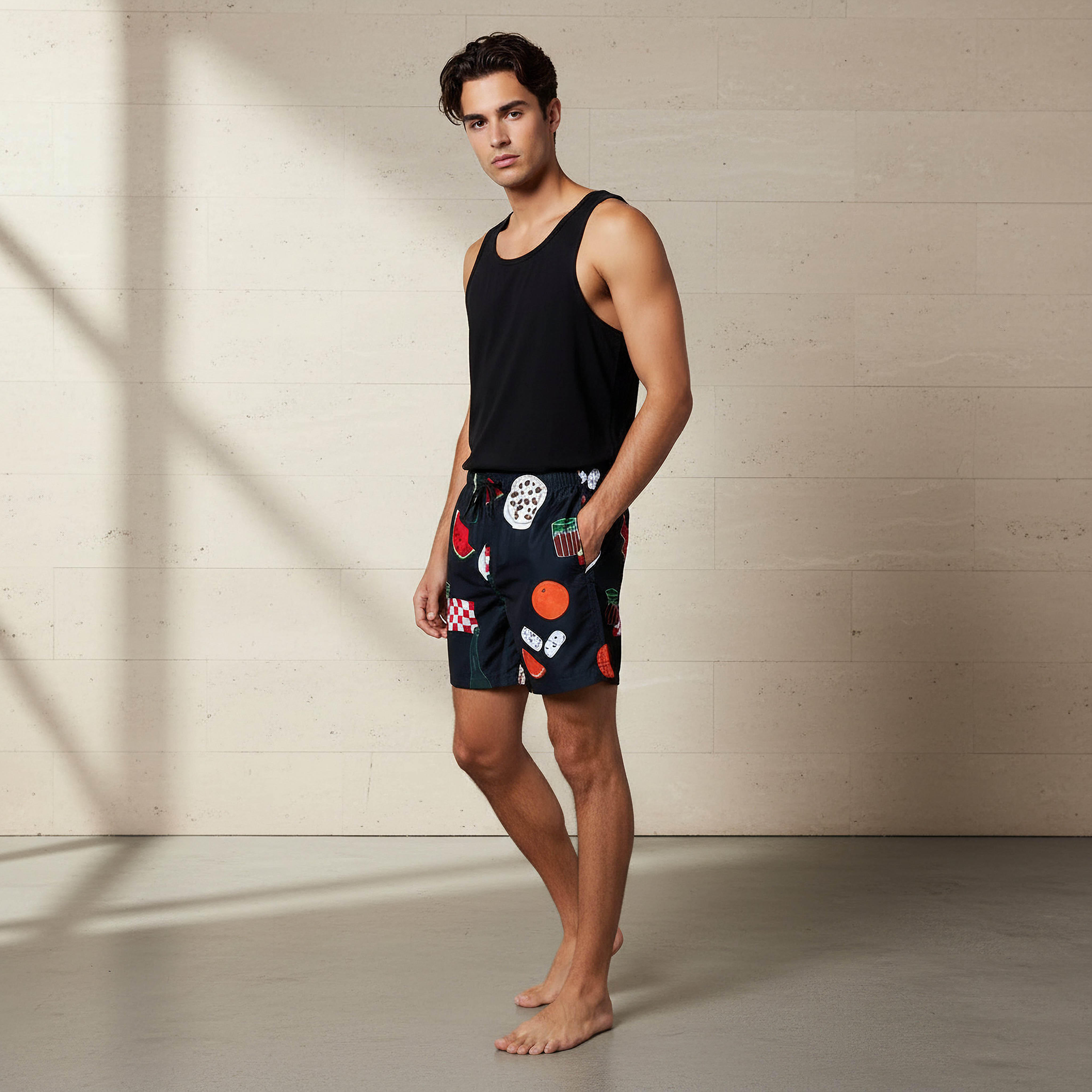 شورت سباحة رجالي بطبعات-sports-men-clothing-swimwear-image-3