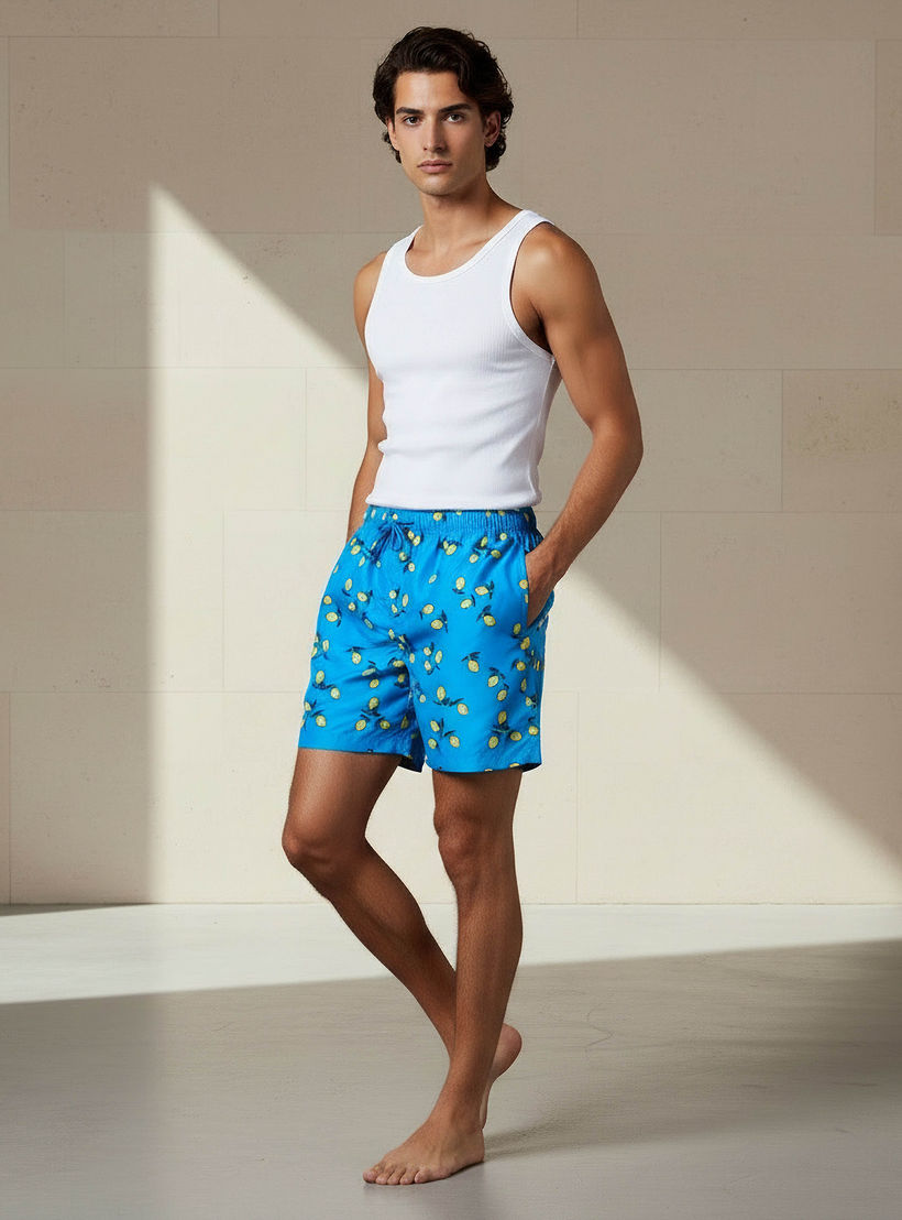 شورت سباحة رجالي بطبعات ليمون-sports-men-clothing-swimwear-image-3