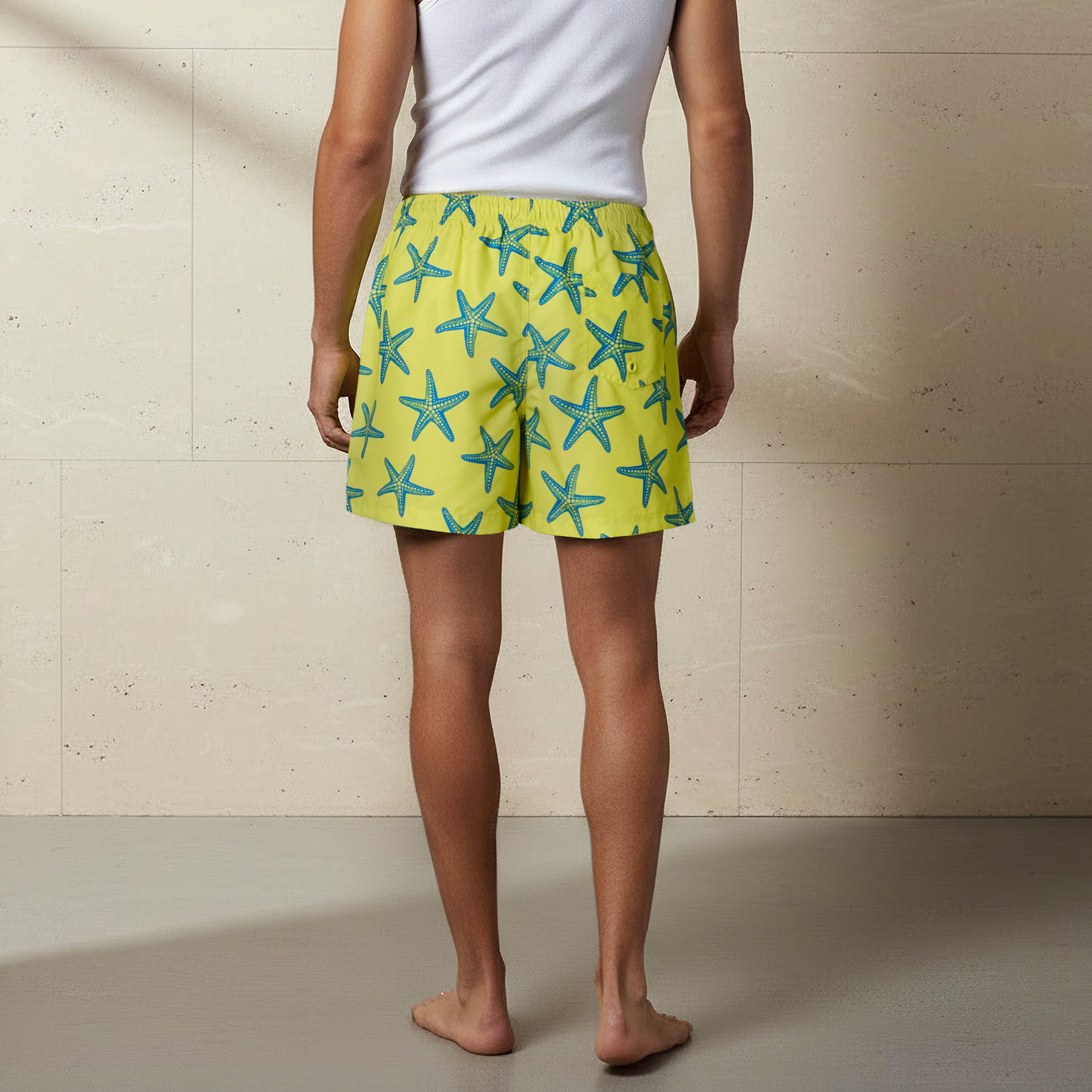 شورت سباحة رجالي بطبعة نجم البحر-sports-men-clothing-swimwear-image-4
