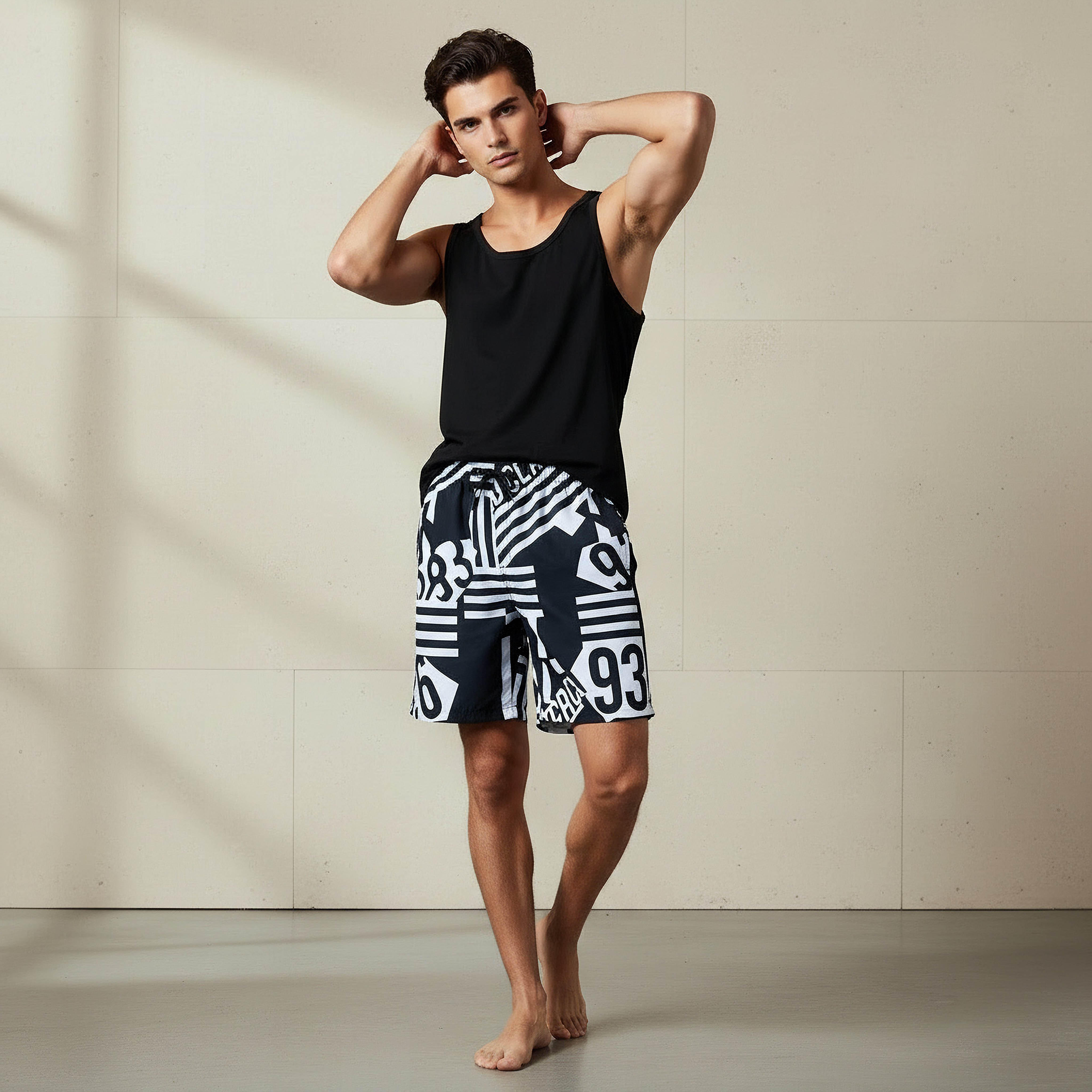 Men Printed Swim Shorts-sports-men-clothing-swimwear-image-5