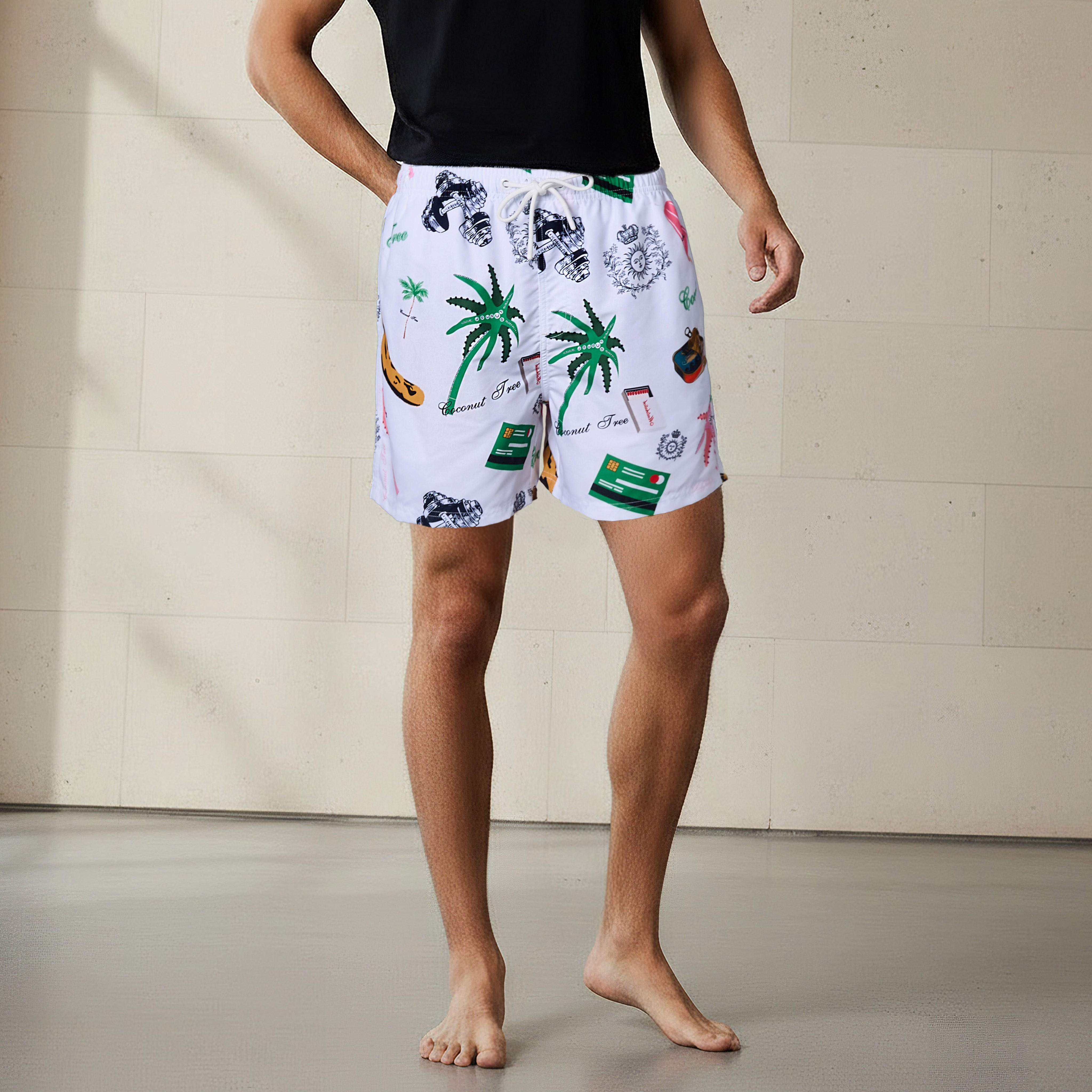 Men Printed Swim Shorts-sports-men-clothing-swimwear-image-1