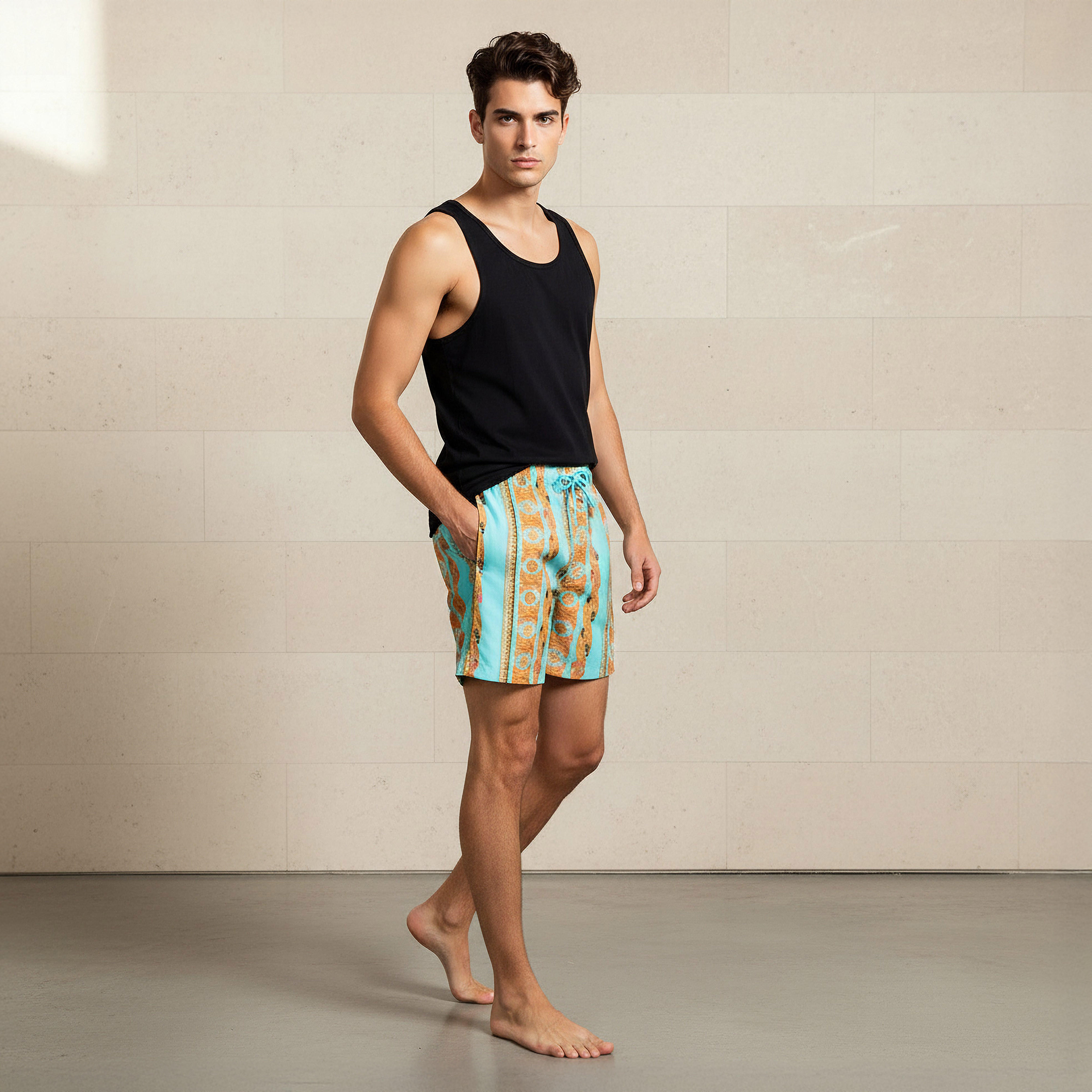 شورت سباحة رجالي بطبعات-sports-men-clothing-swimwear-image-3