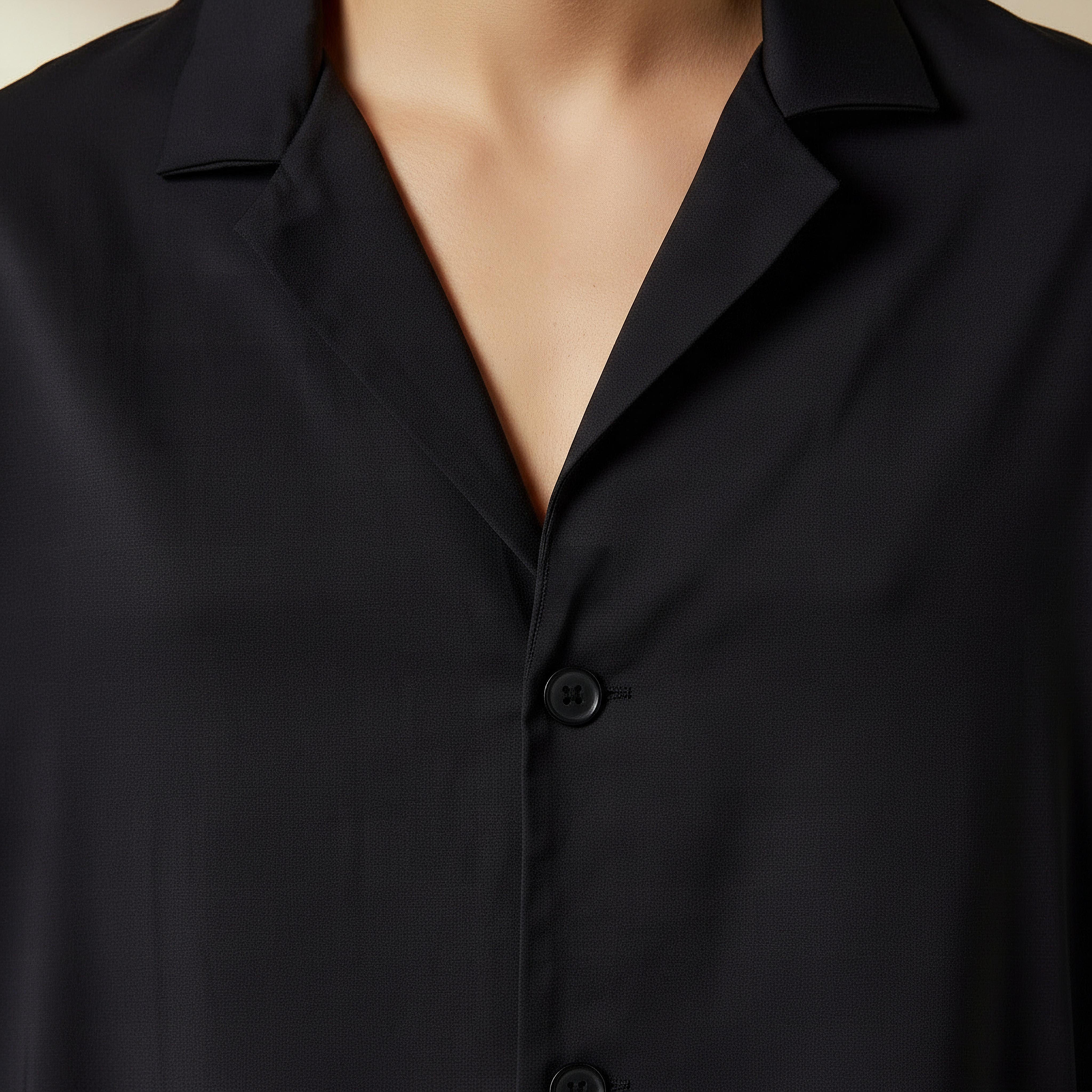 Men Relaxed Fit Collared Long Sleeves Blazer Shirt-men-clothing-shirts-image-4