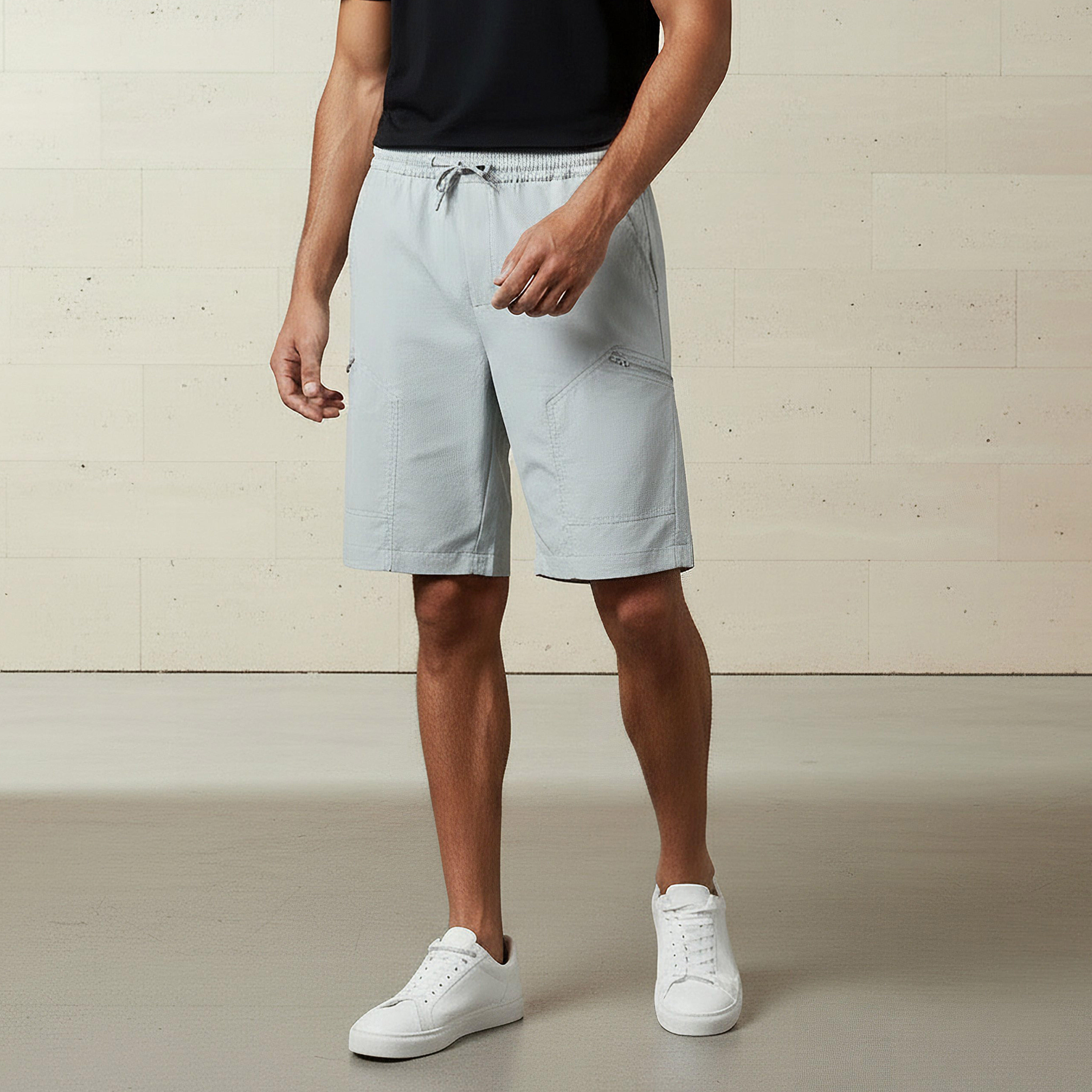 Men Regular Fit Cargo Shorts-men-clothing-bottoms-shorts-image-1