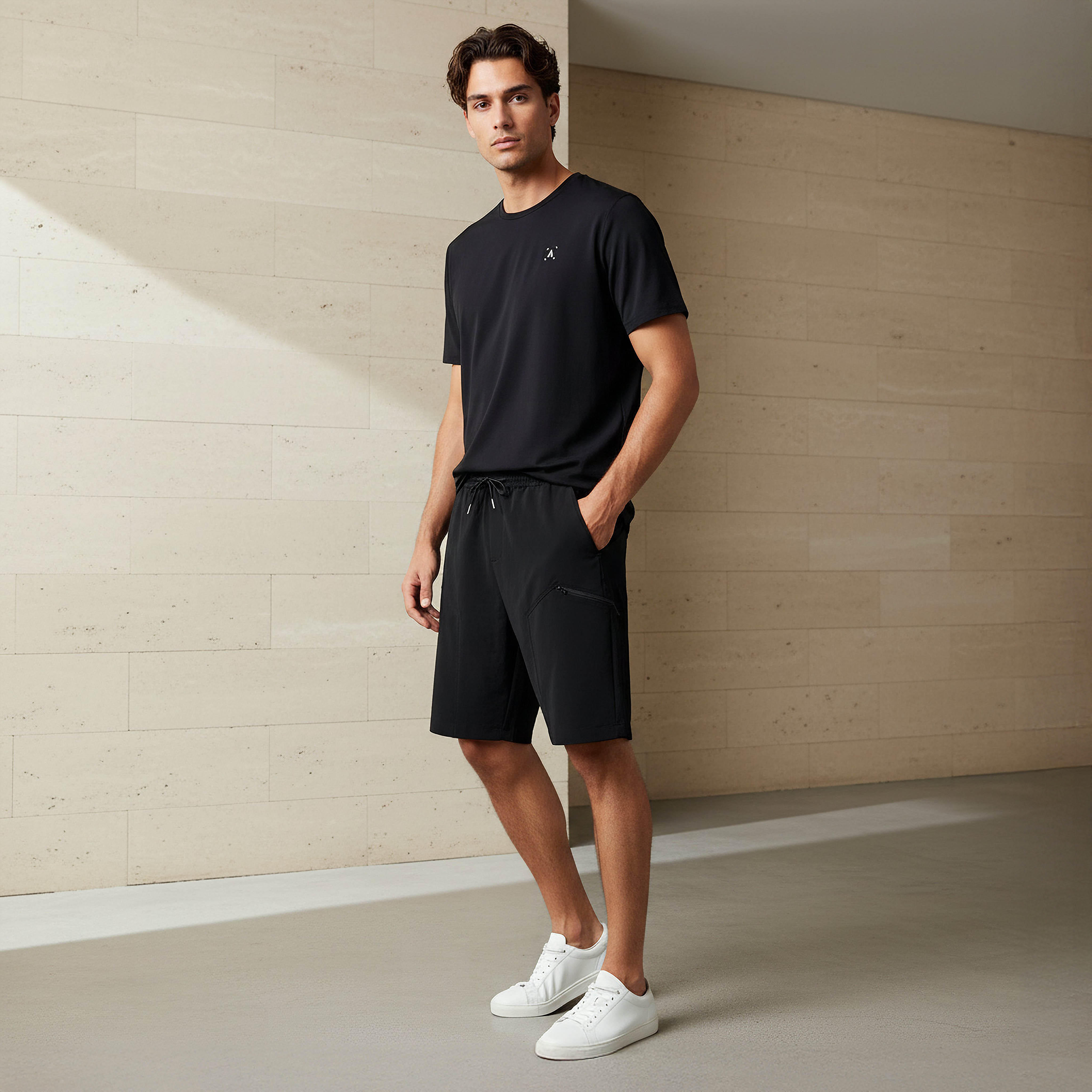 Men Regular Fit Cargo Shorts-men-clothing-bottoms-shorts-image-2