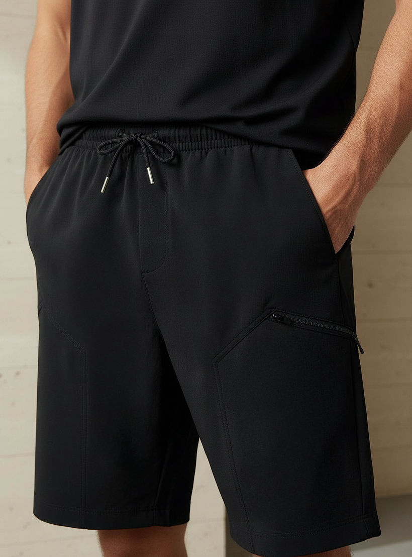 Men Regular Fit Cargo Shorts-men-clothing-bottoms-shorts-image-4
