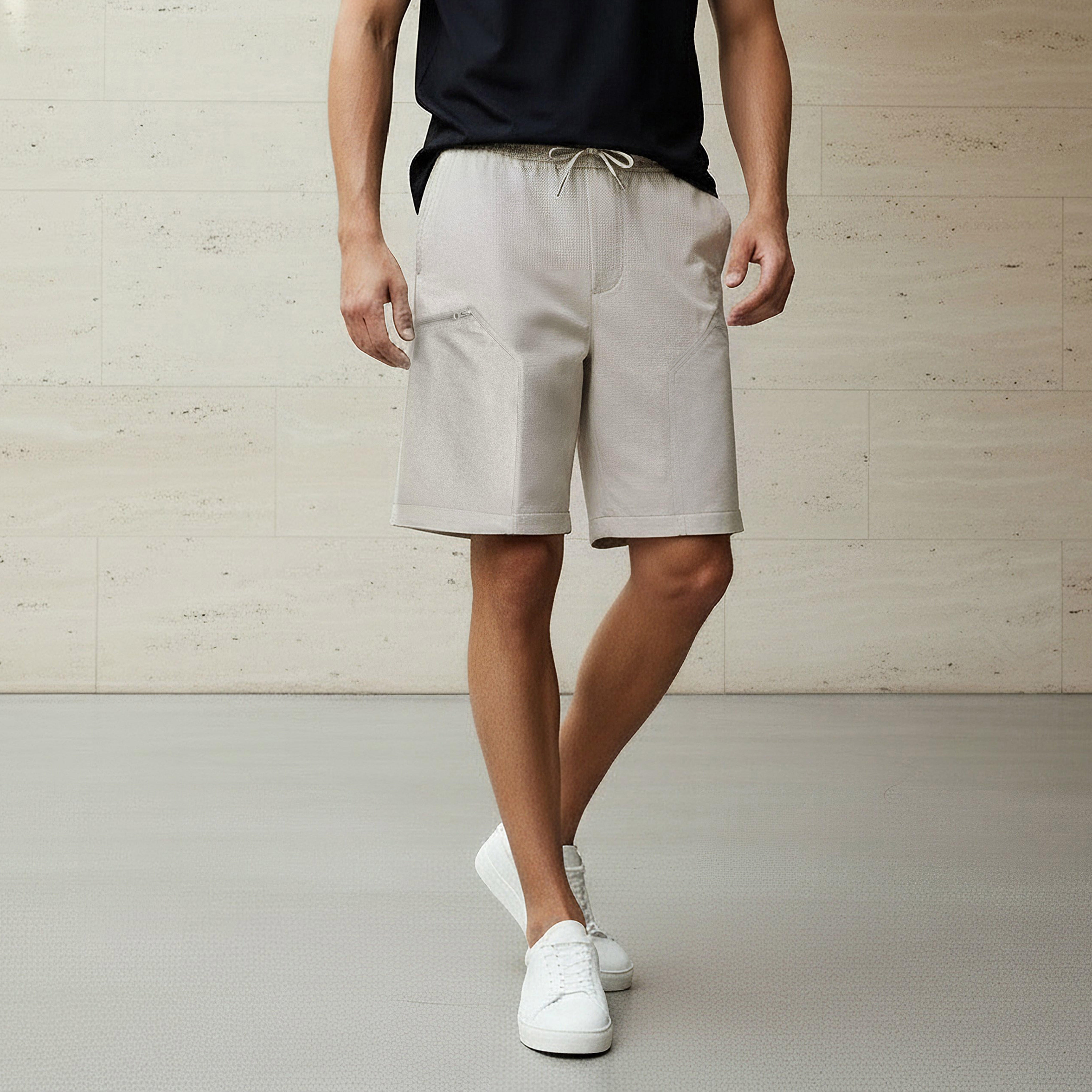 Men Regular Fit Cargo Shorts-men-clothing-bottoms-shorts-image-1