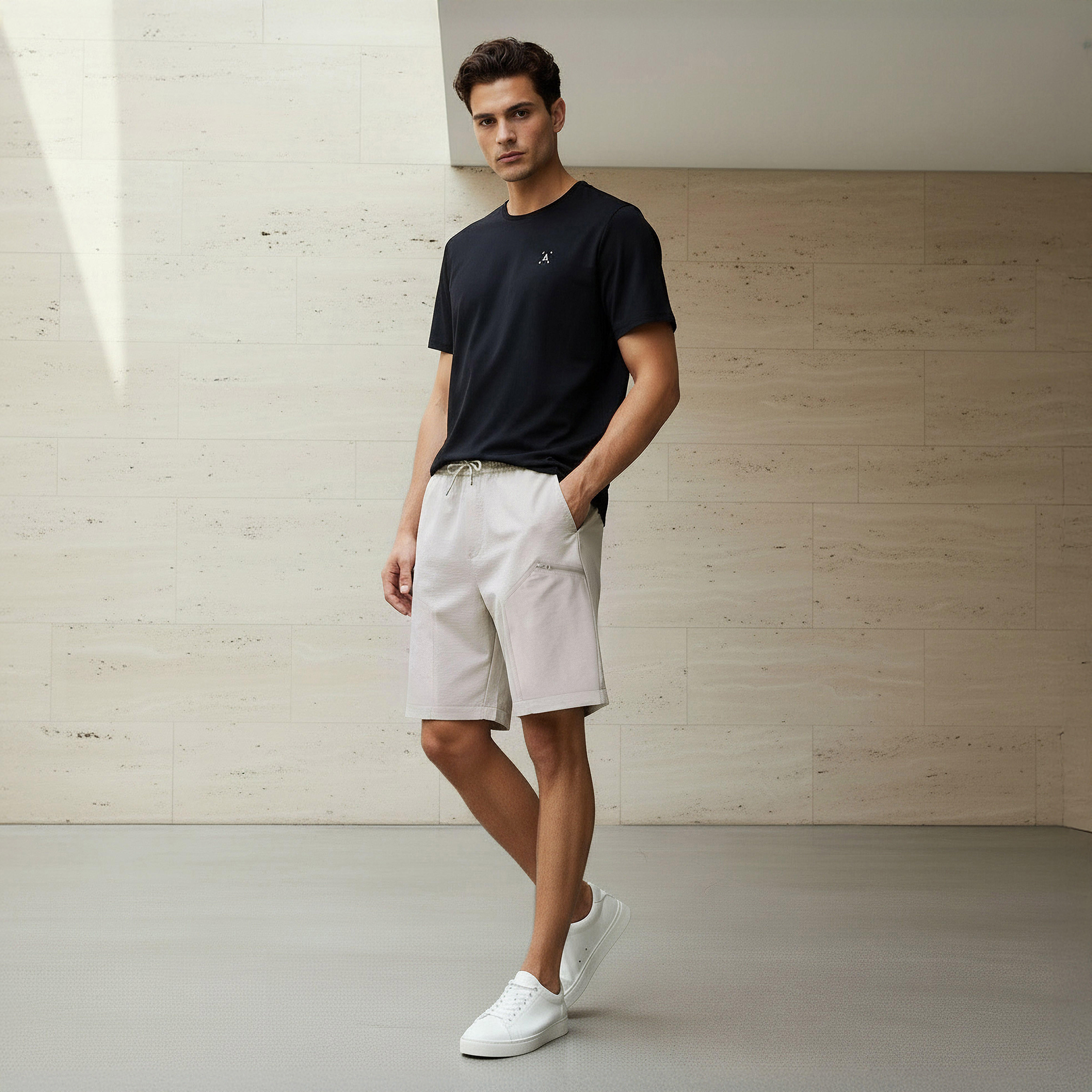 Men Regular Fit Cargo Shorts-men-clothing-bottoms-shorts-image-2