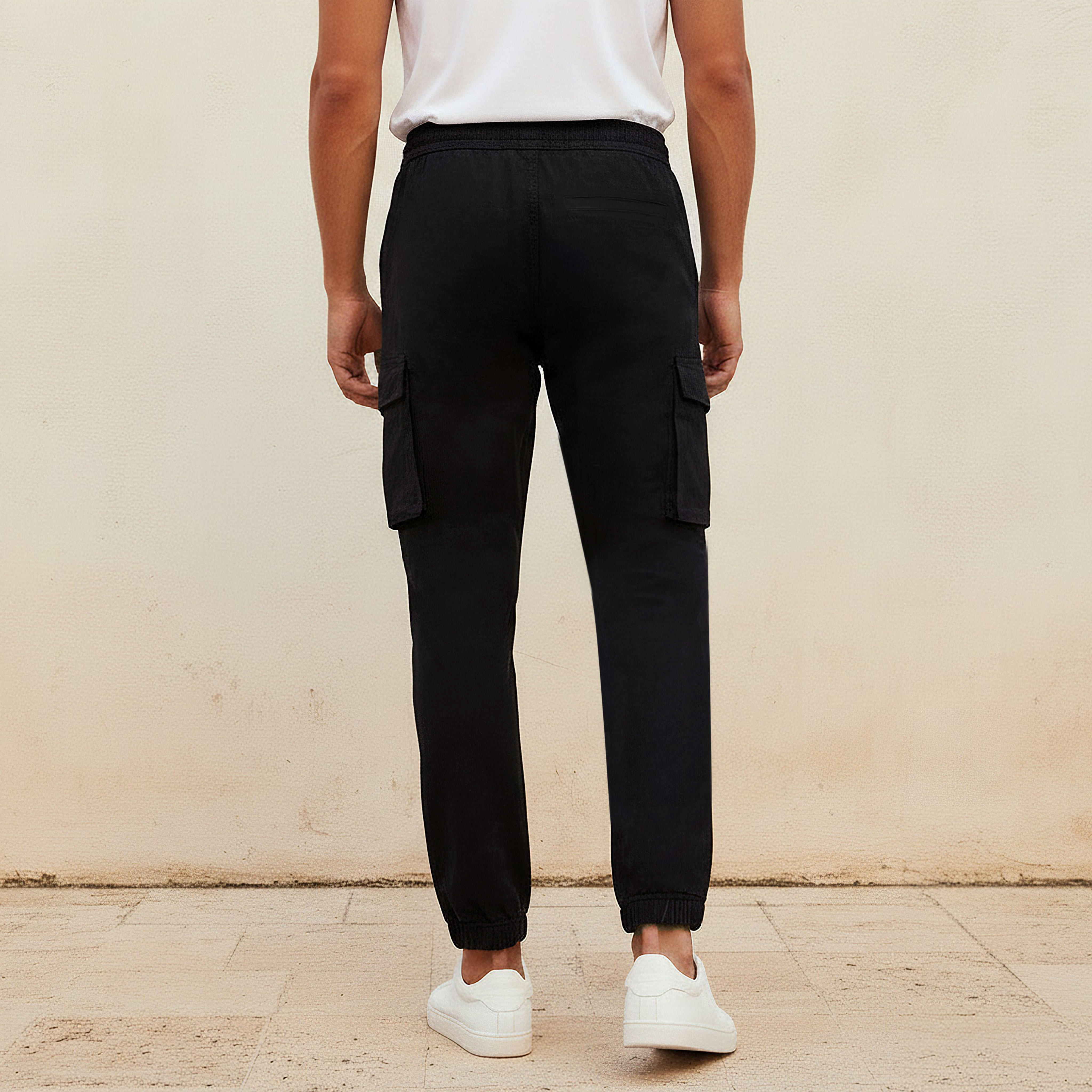 Men Regular Fit Cargo Trousers-men-clothing-bottoms-trousersandchinos-trousers-image-4