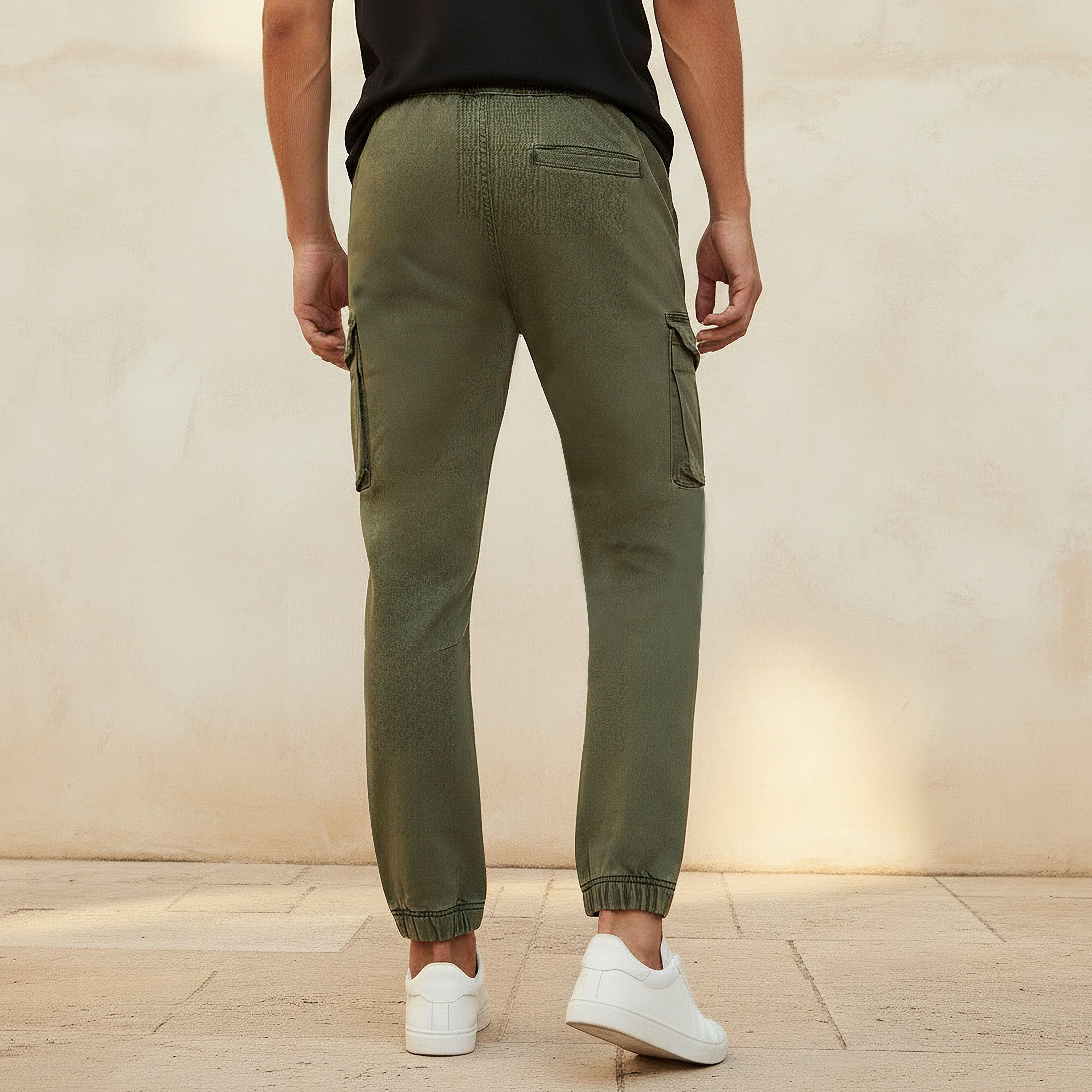 Men Regular Fit Cargo Trousers-men-clothing-bottoms-trousersandchinos-trousers-image-4