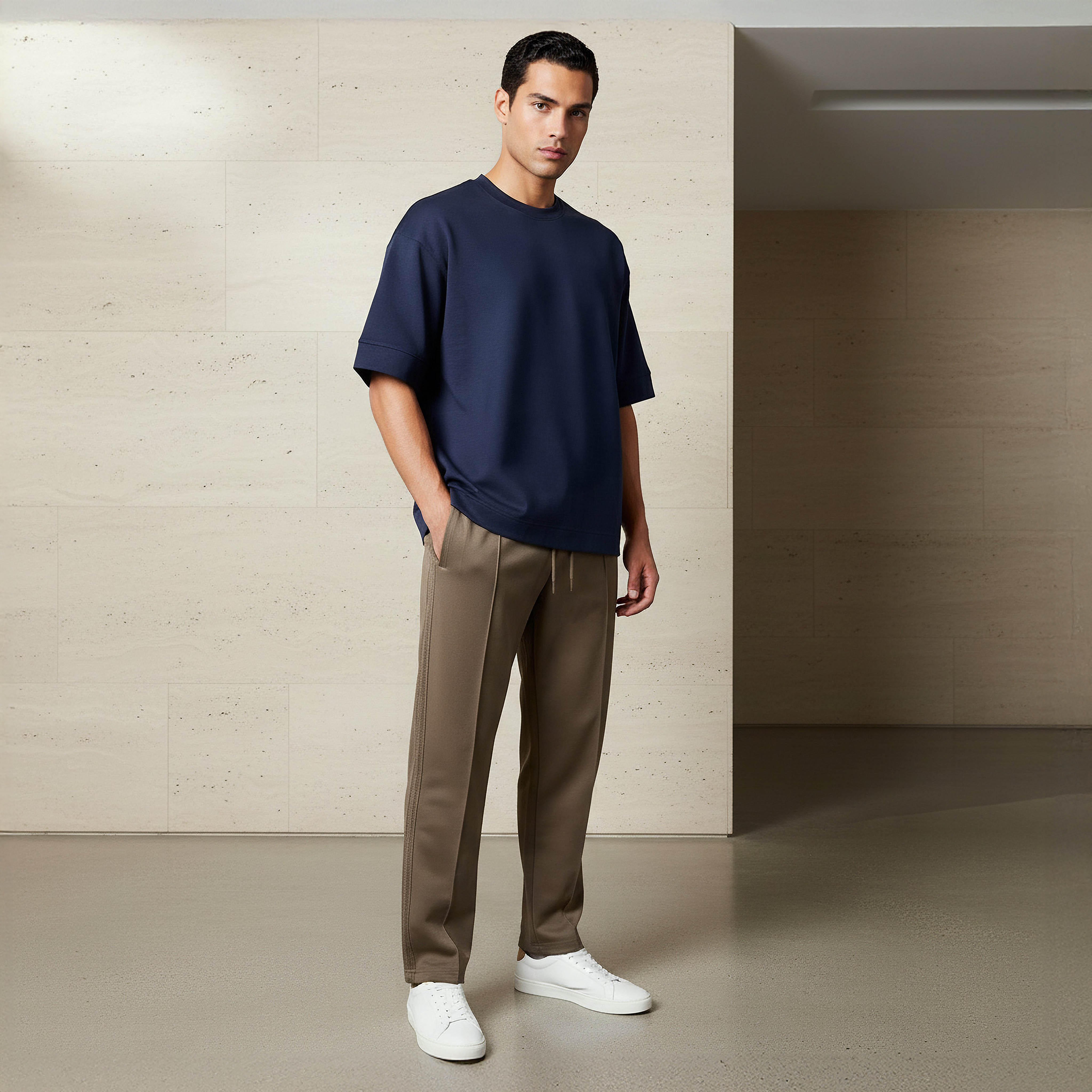 Men Boxy Crew Neck Short Sleeves T-shirt-men-clothing-tshirtsandpolos-tshirts-image-2