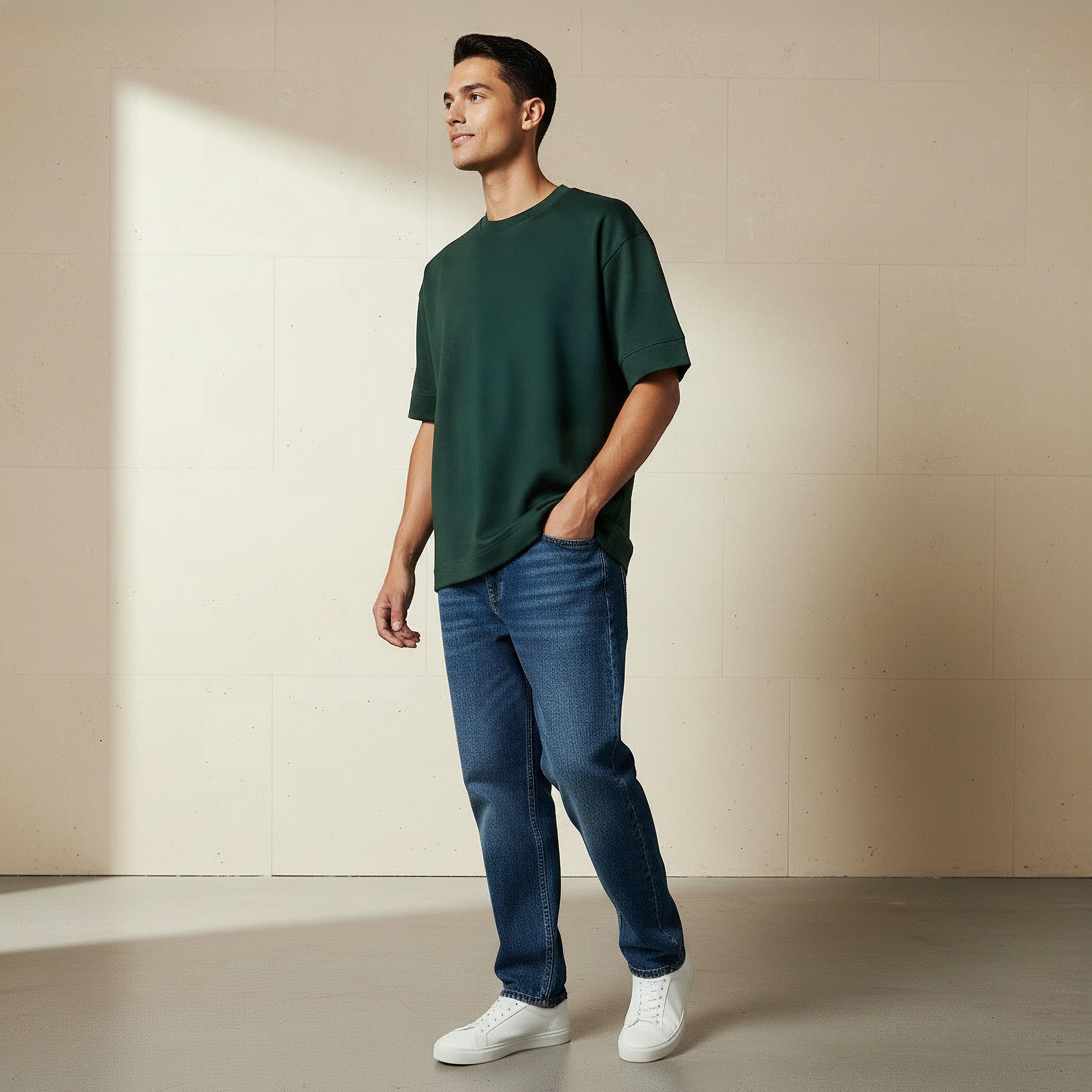Men Boxy Crew Neck Short Sleeves T-shirt-men-clothing-tshirtsandpolos-tshirts-image-2