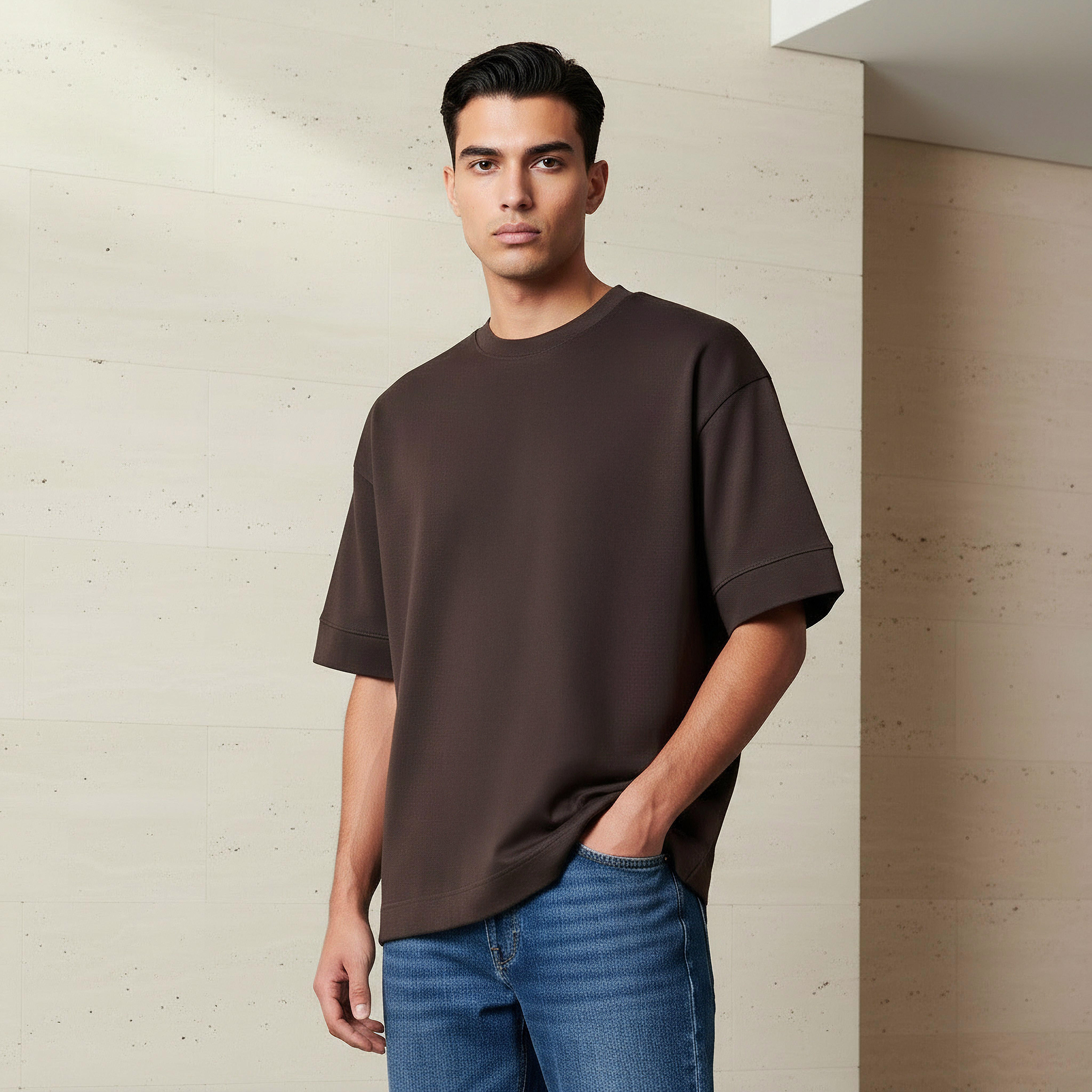 Men Boxy Crew Neck Short Sleeves T-shirt-men-clothing-tshirtsandpolos-tshirts-image-1