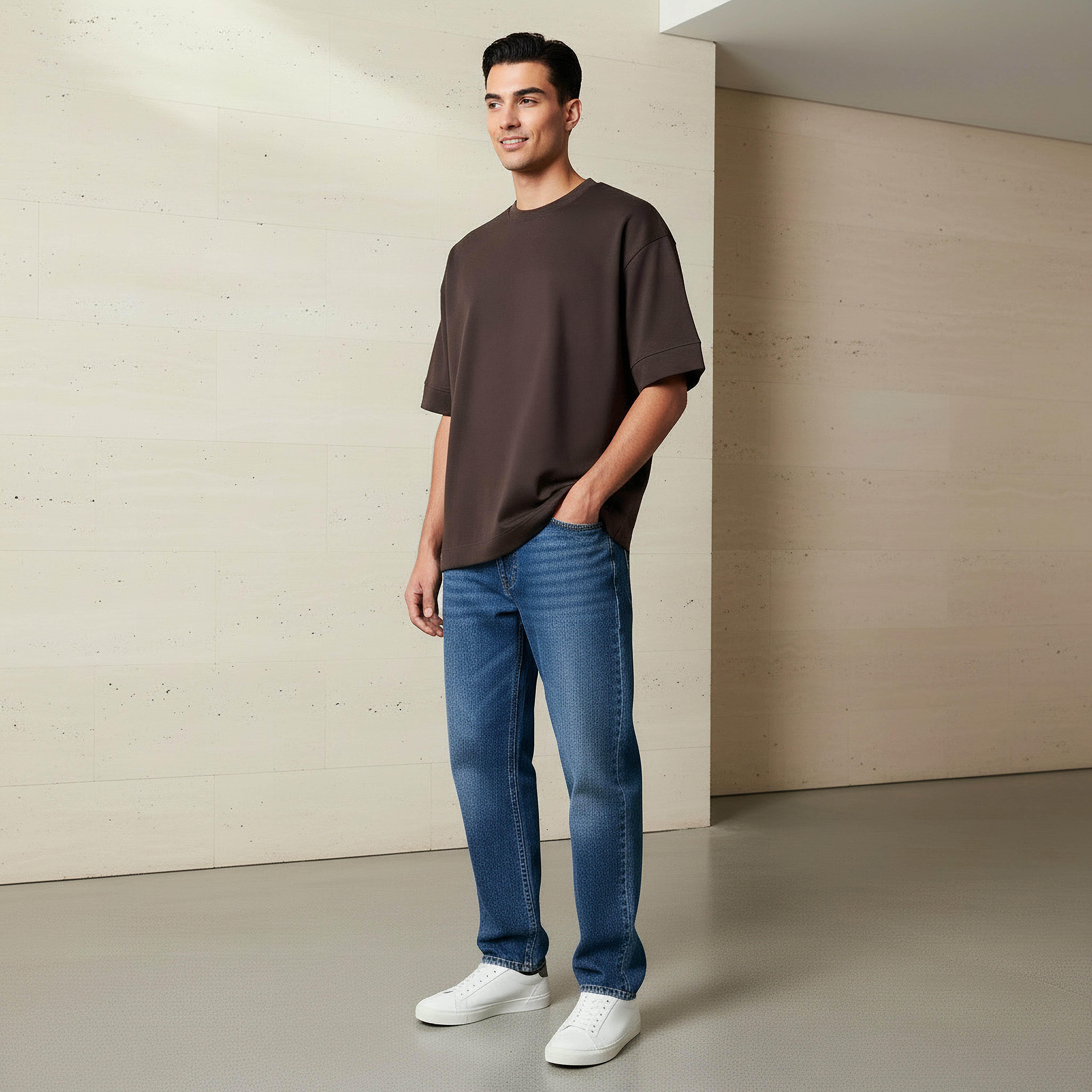 Men Boxy Crew Neck Short Sleeves T-shirt-men-clothing-tshirtsandpolos-tshirts-image-2
