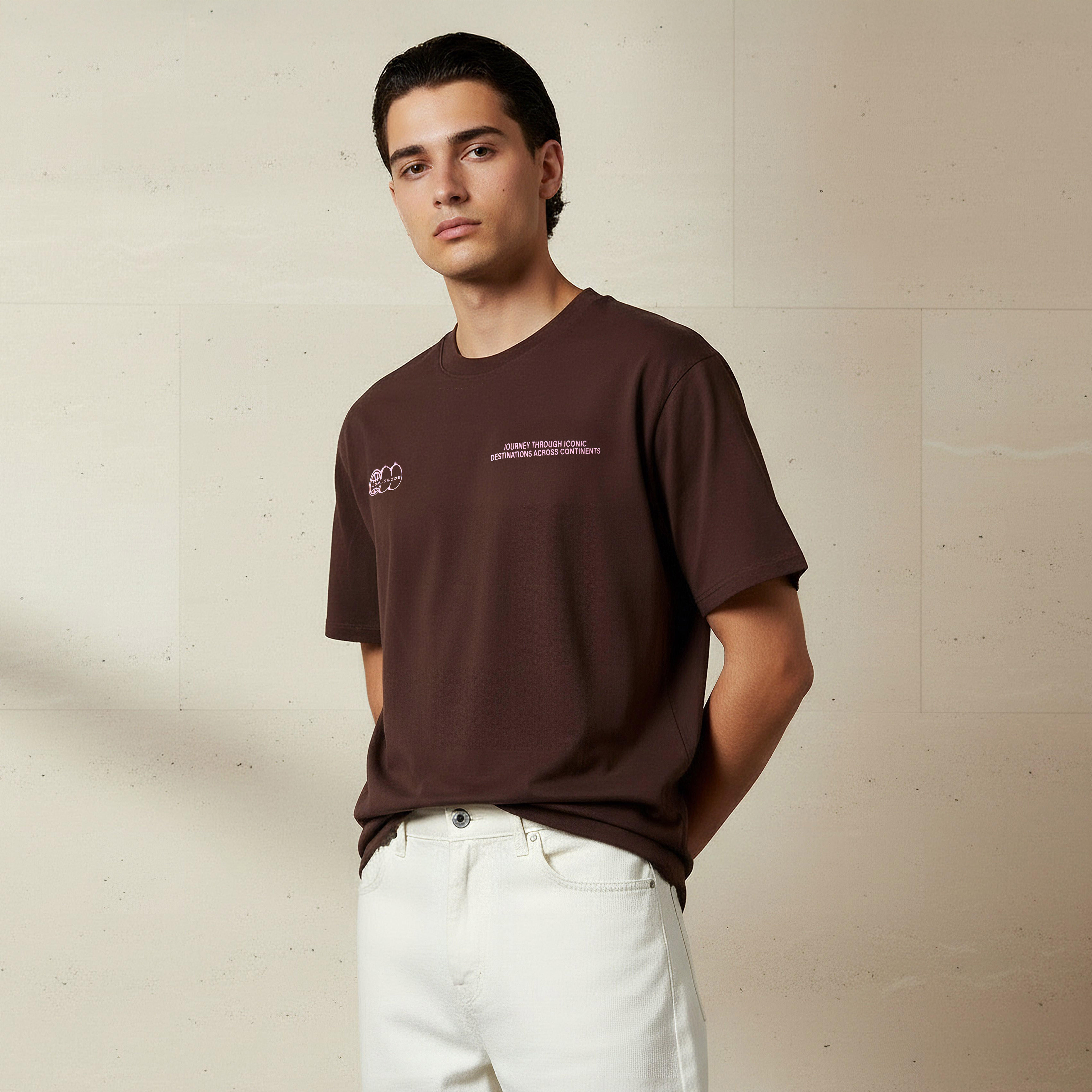 Men Regular Fit Crew Neck Short Sleeve Printed T-shirt-PROMO_SP_AE_2FOR59_110625-image-1