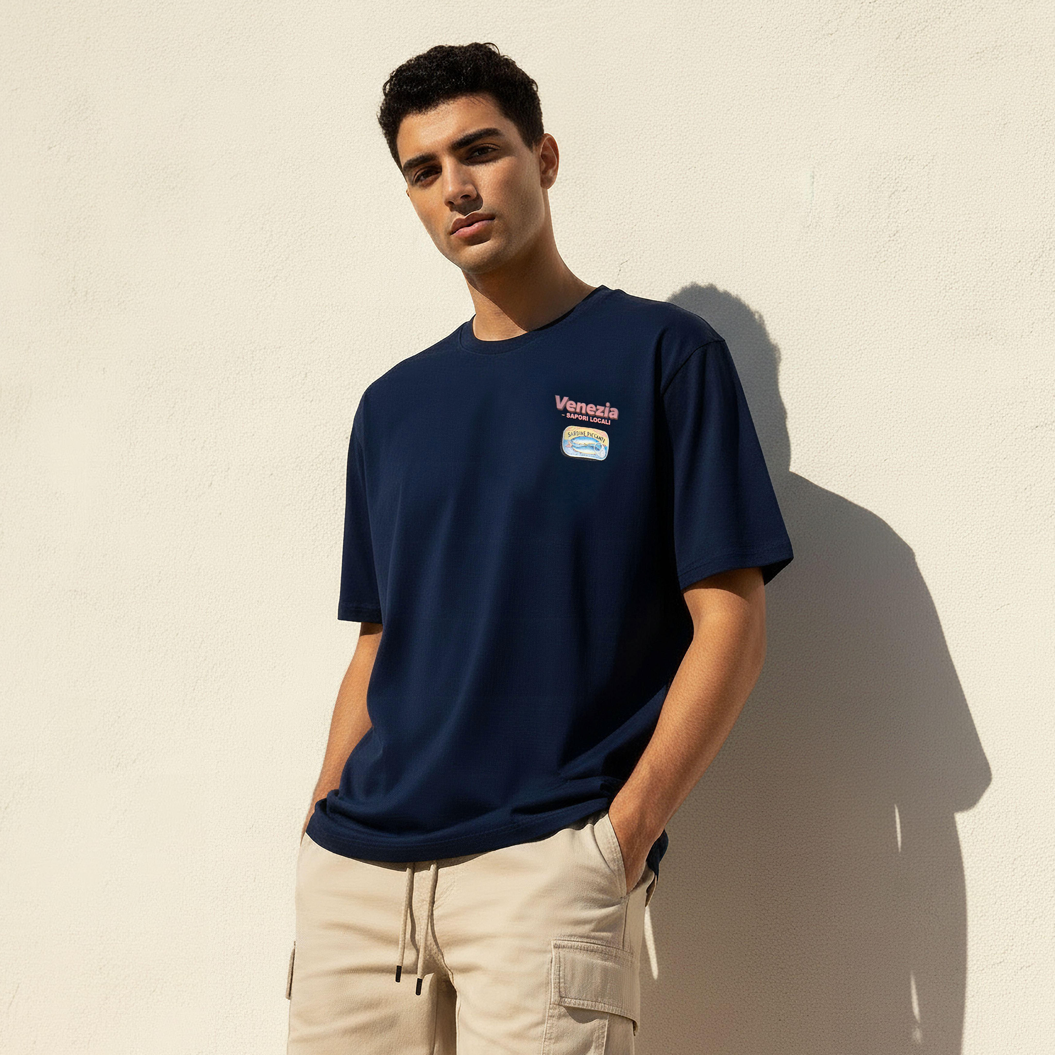Men Regular Fit Crew Neck Short Sleeves Venezia Graphic Print T-shirt-PROMO_SP_AE_2FOR59_110625-image-1