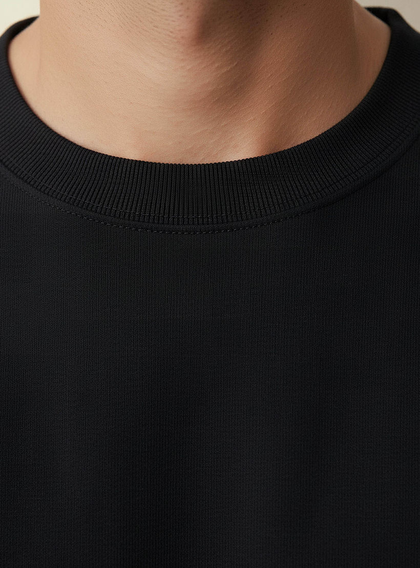 Men Regular Fit Crew Neck Short Sleeve T-shirt-men-clothing-coordsets-image-2