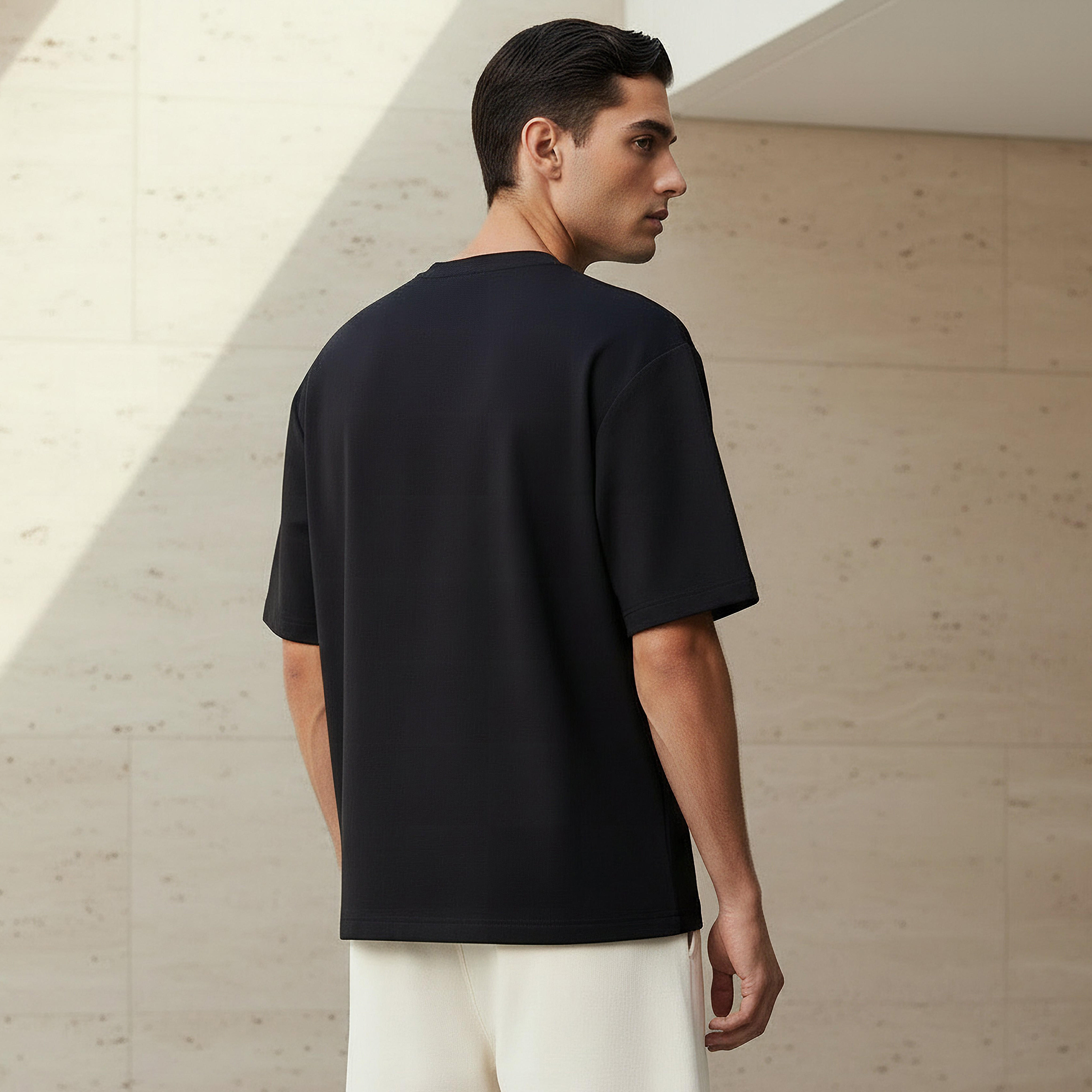 Men Regular Fit Crew Neck Short Sleeve T-shirt-men-clothing-coordsets-image-4
