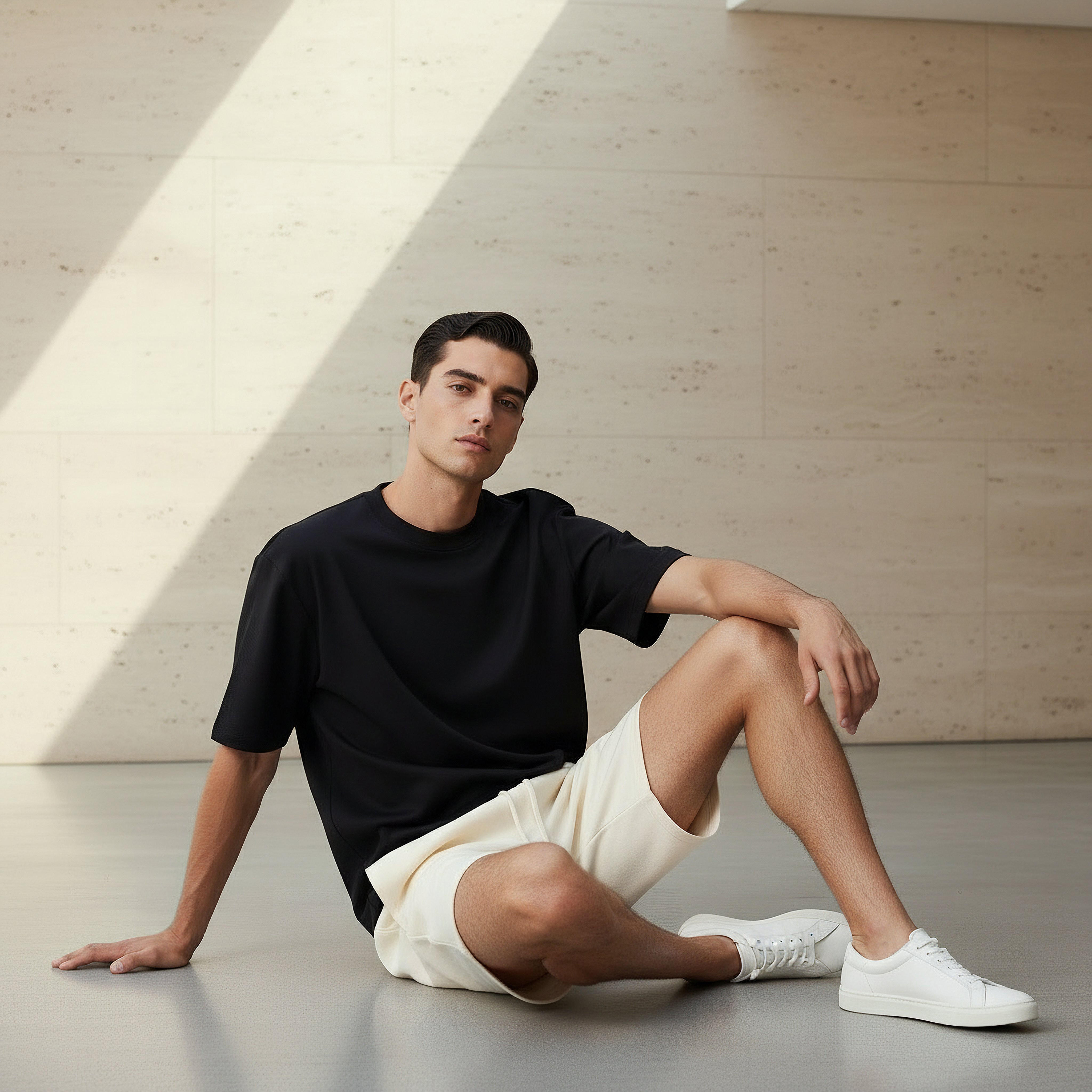 Men Regular Fit Crew Neck Short Sleeve T-shirt-men-clothing-coordsets-image-6