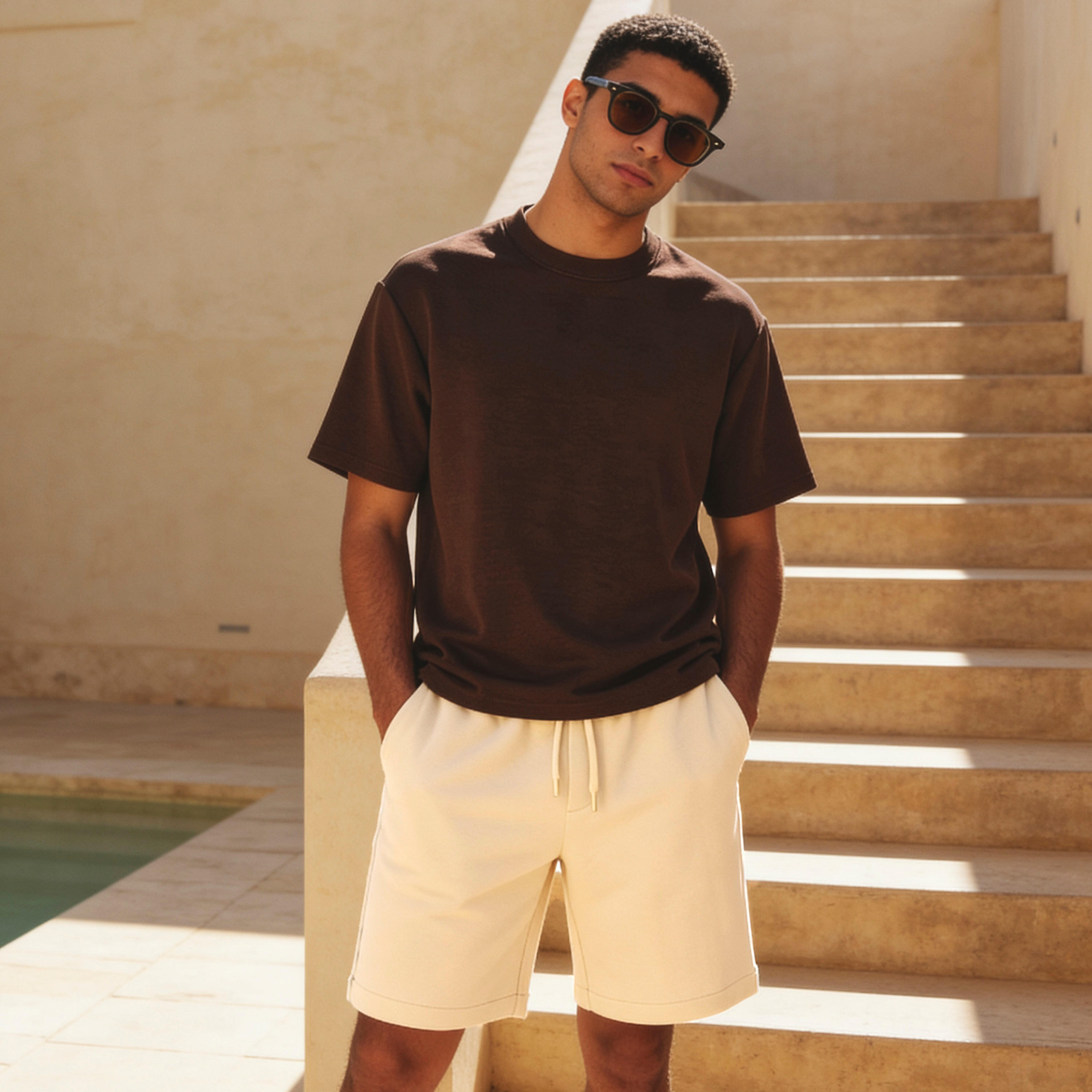 Men Regular Fit Crew Neck Short Sleeve T-shirt-men-clothing-coordsets-image-1