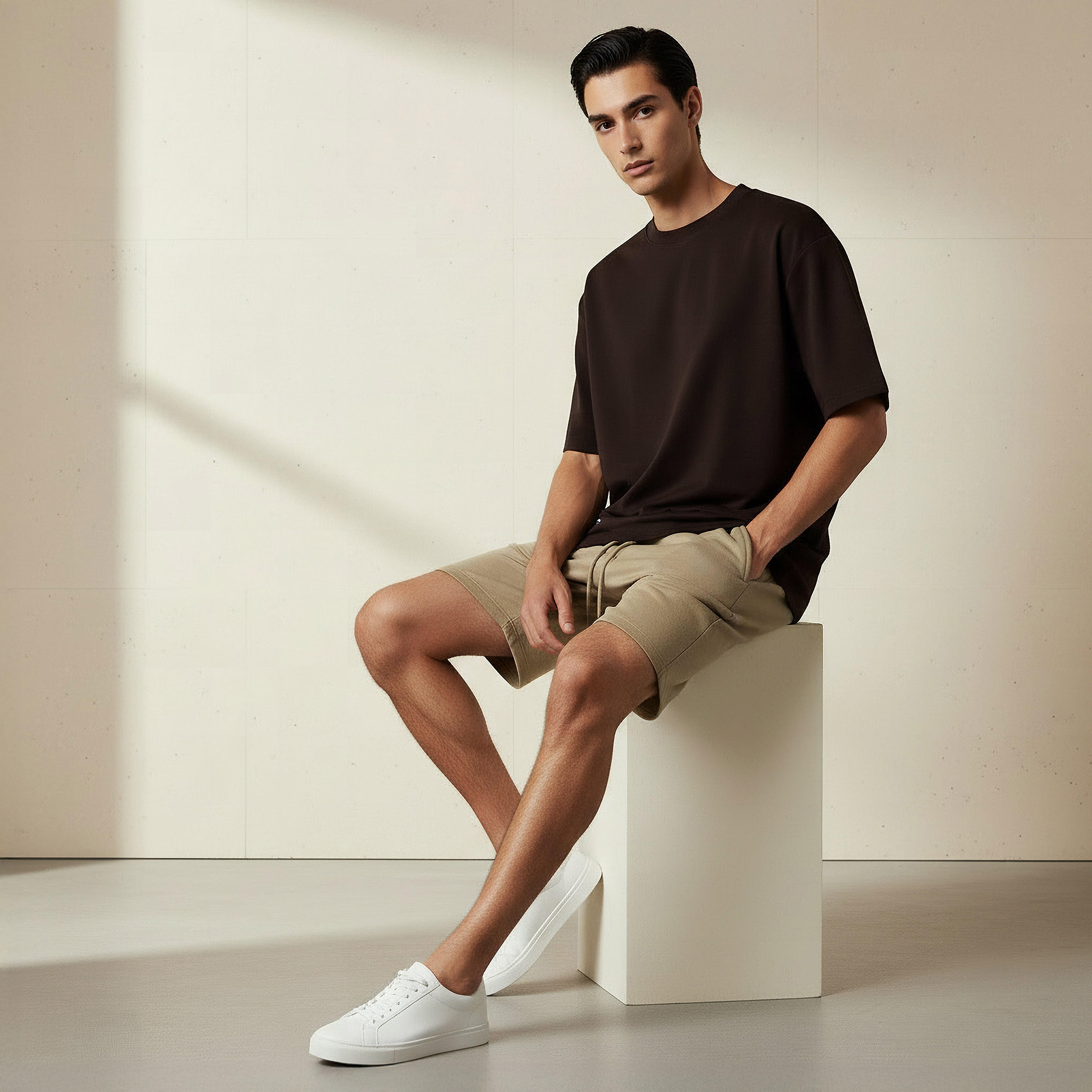 Men Regular Fit Crew Neck Short Sleeve T-shirt-men-clothing-coordsets-image-3