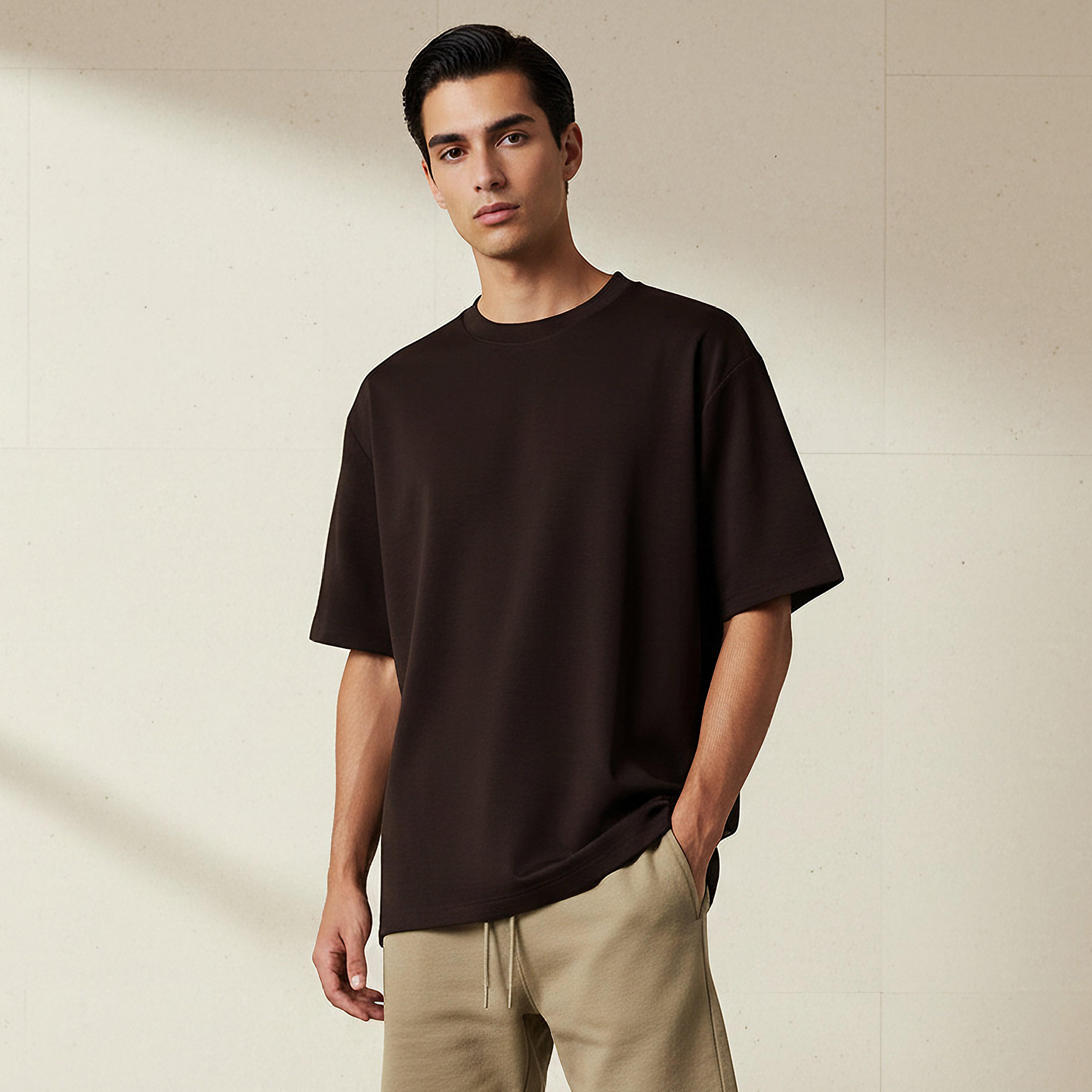 Men Regular Fit Crew Neck Short Sleeve T-shirt-men-clothing-coordsets-image-5