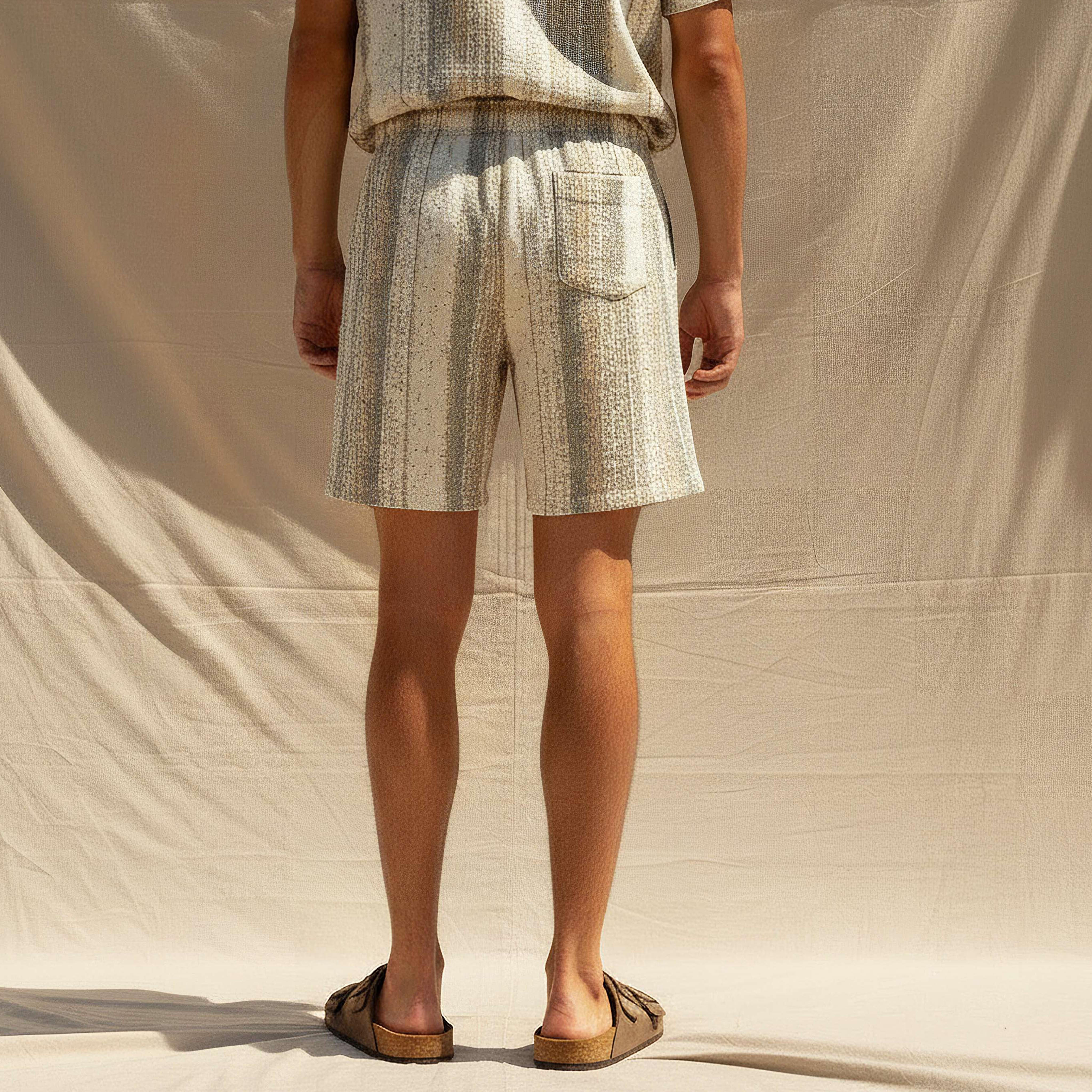 Men Regular Fit Shorts Jacquard-men-clothing-bottoms-shorts-image-4