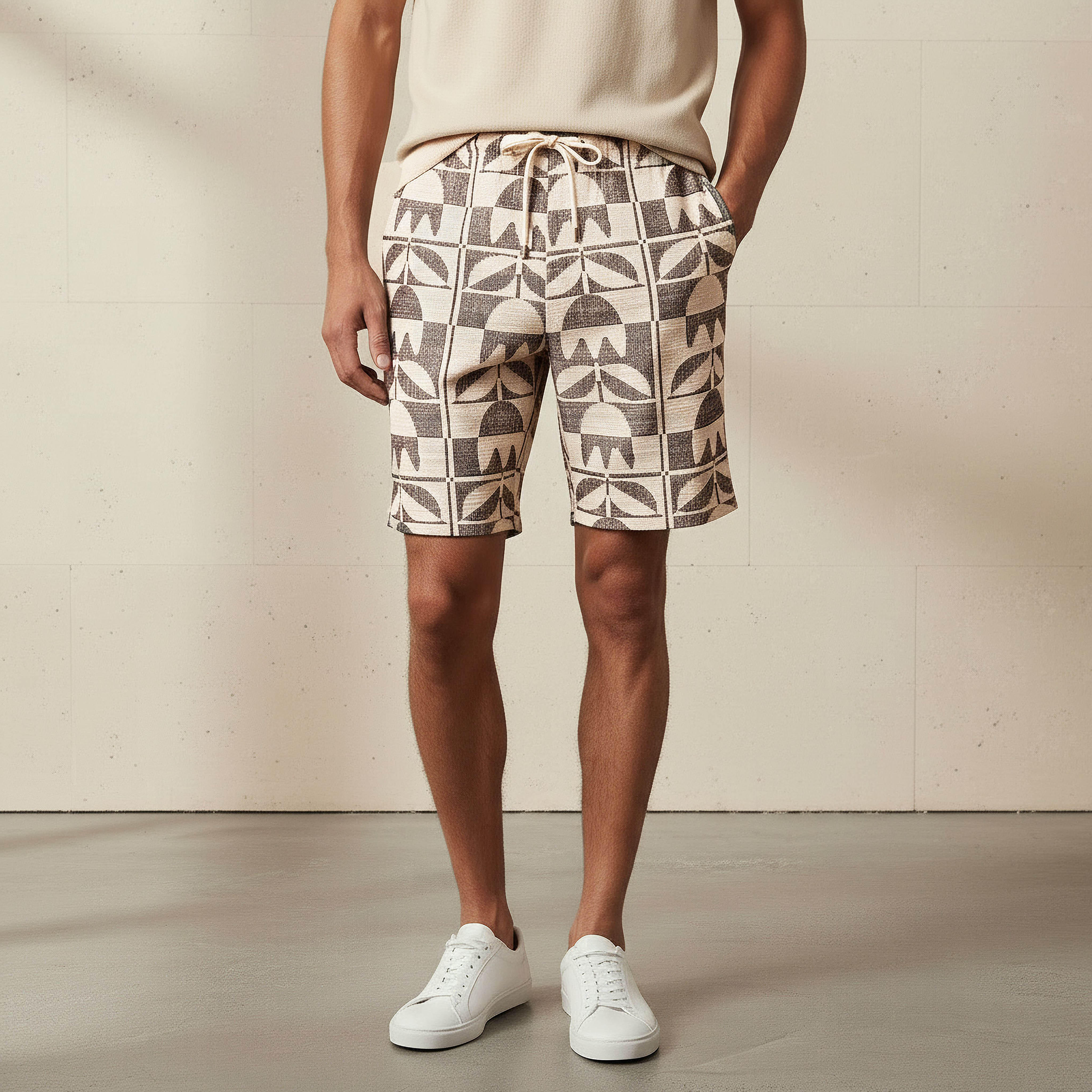 شورت رجالي جاكار بقصة عادية-men-clothing-bottoms-shorts-image-1