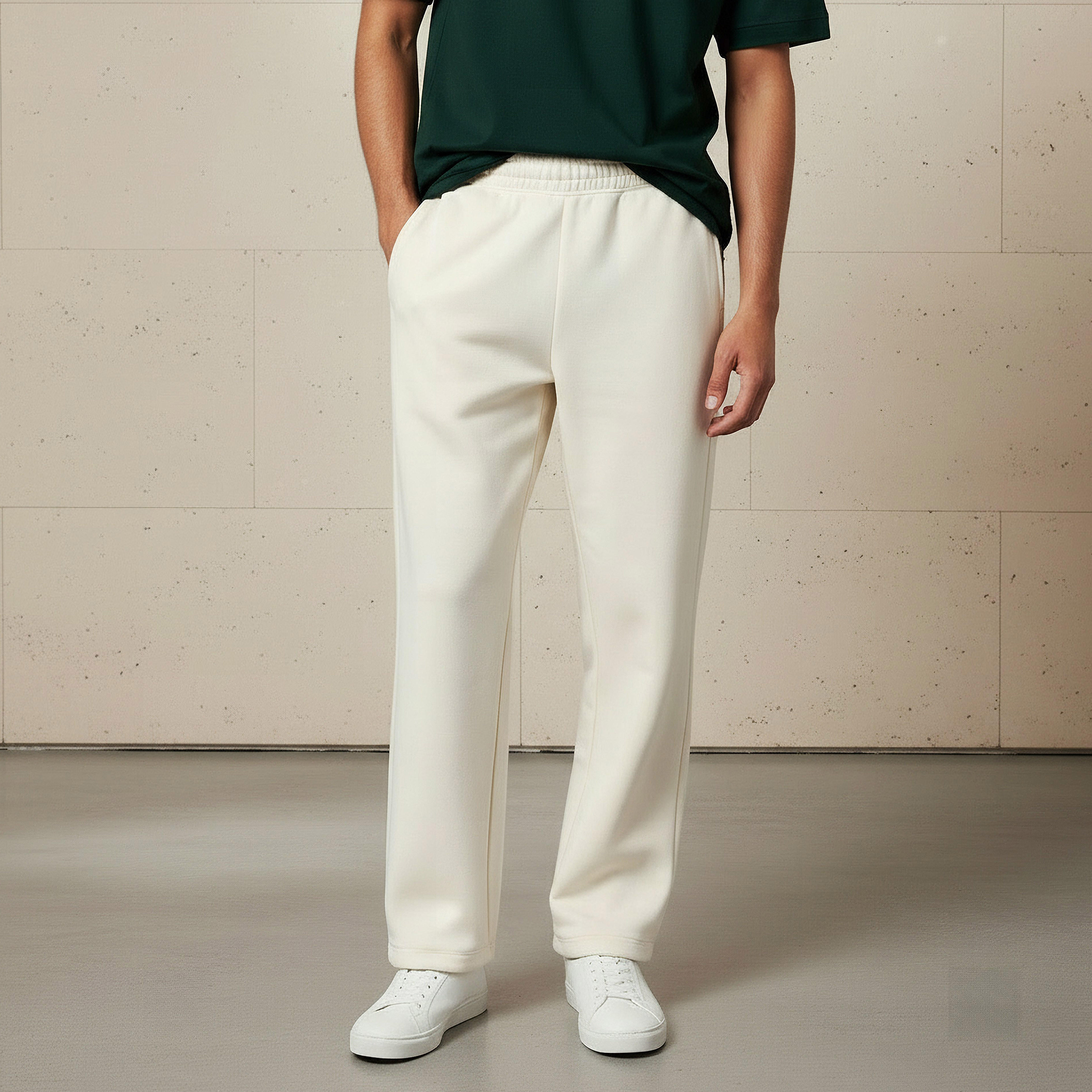 بنطلون رياضي بقصة مريحة وخصر مرن للرجال-men-clothing-bottoms-joggers-image-1