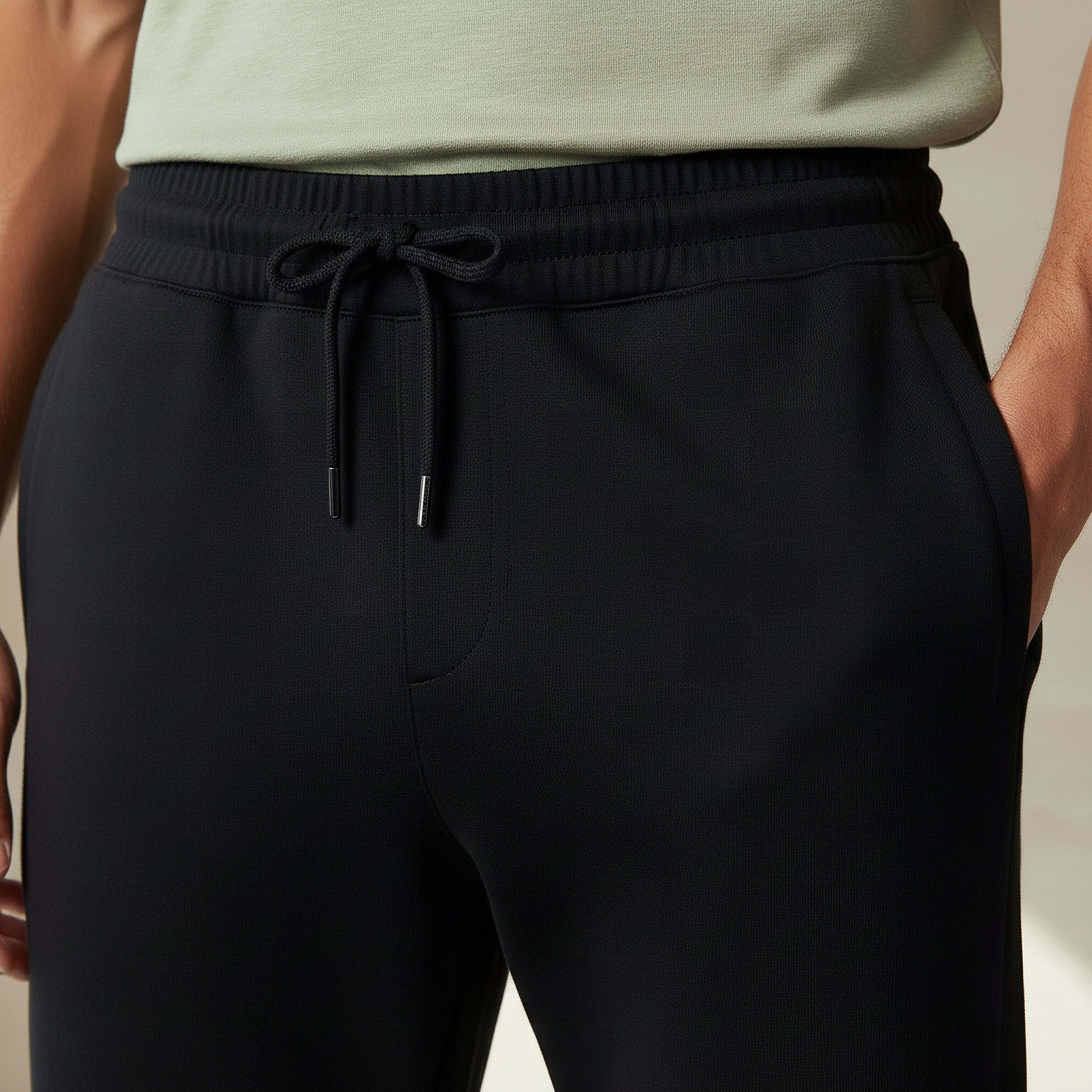 بنطلون رياضي إنترلوك بقصة مريحة للرجال-men-clothing-bottoms-joggers-image-4