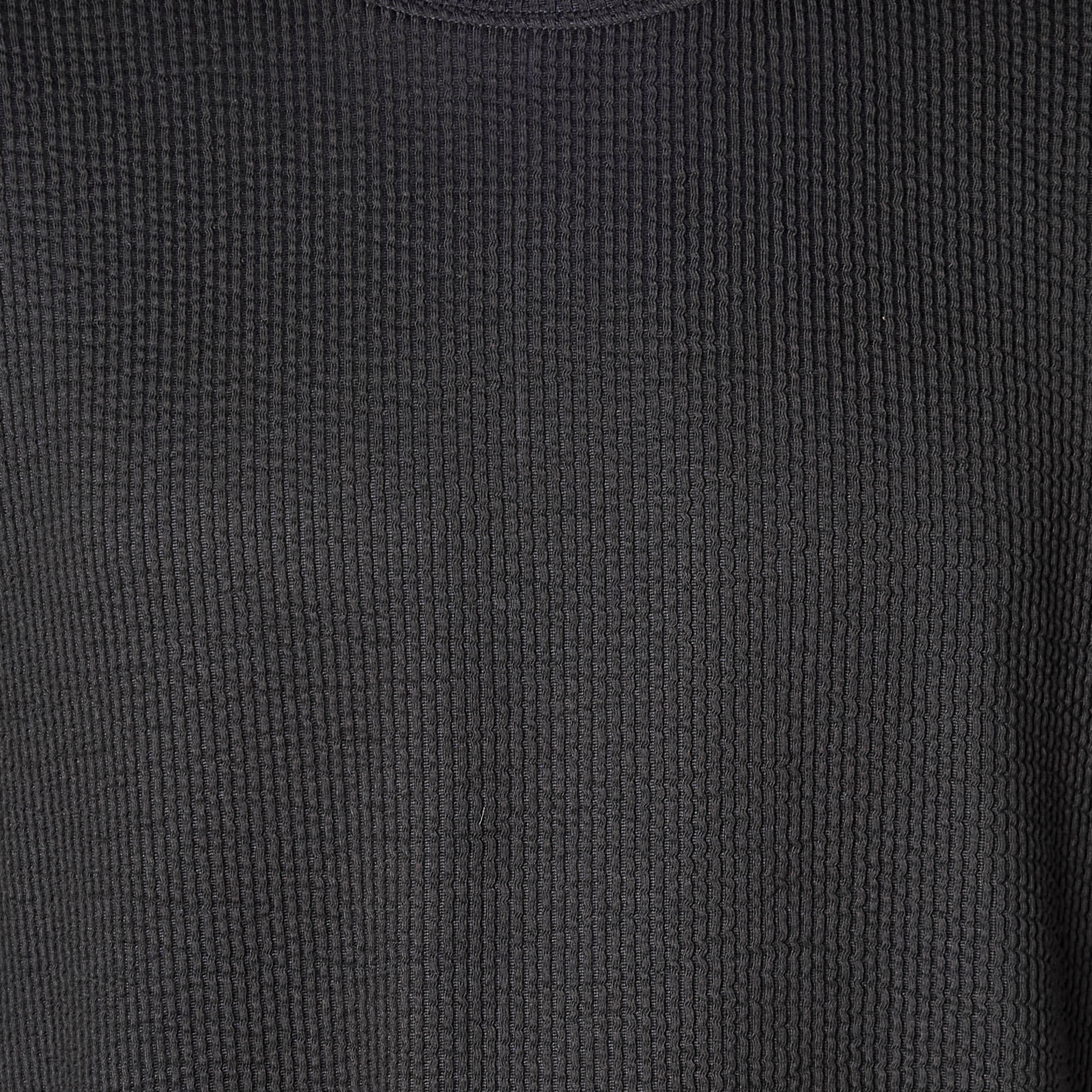 تيشيرت بارز الملمس بياقة ضيقة وأكمام قصيرة للرجال-men-clothing-tshirtsandpolos-tshirts-image-2