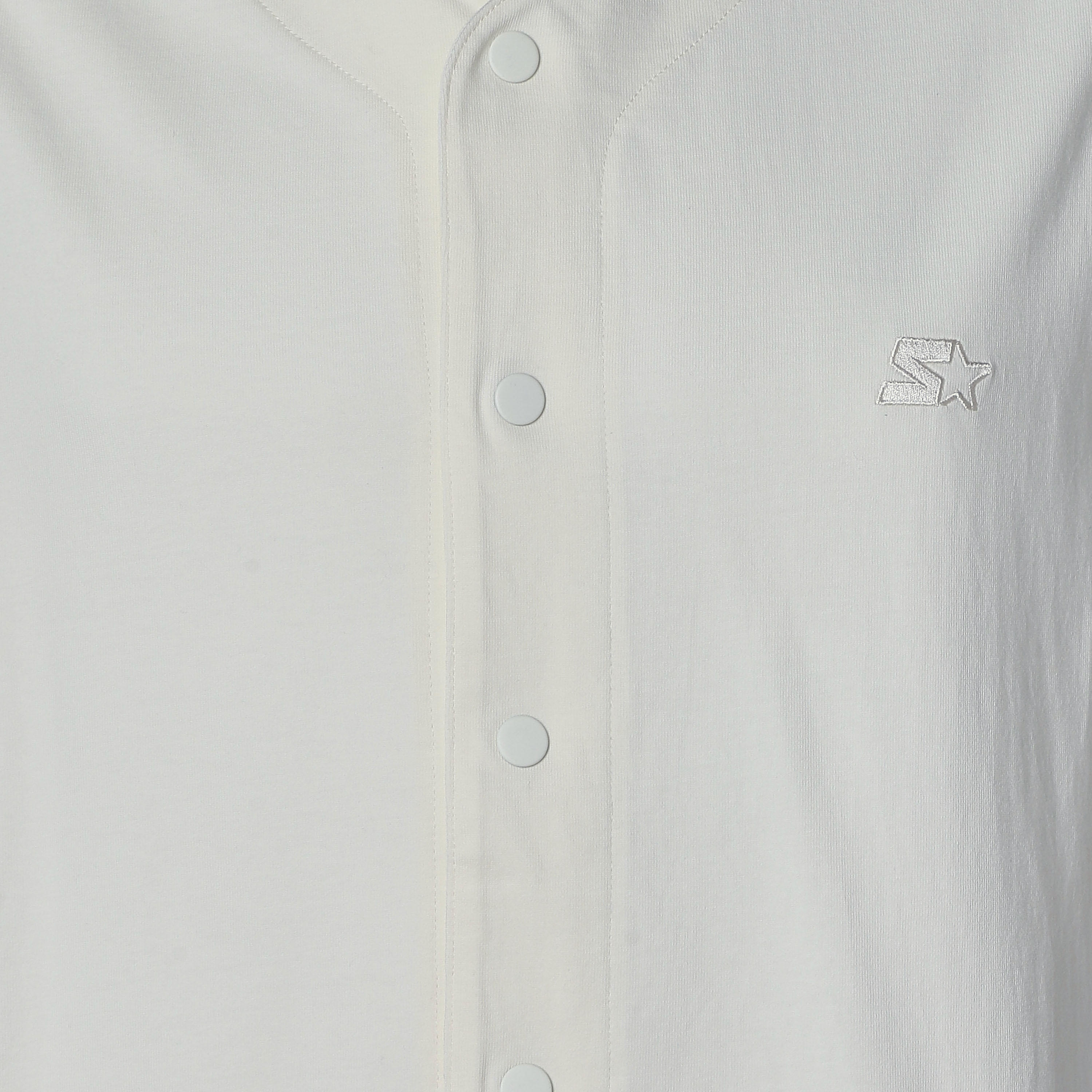 Men Regular Fit V-neck Embroidered Short Sleeves Baseball Shirt-men-clothing-shirts-image-2