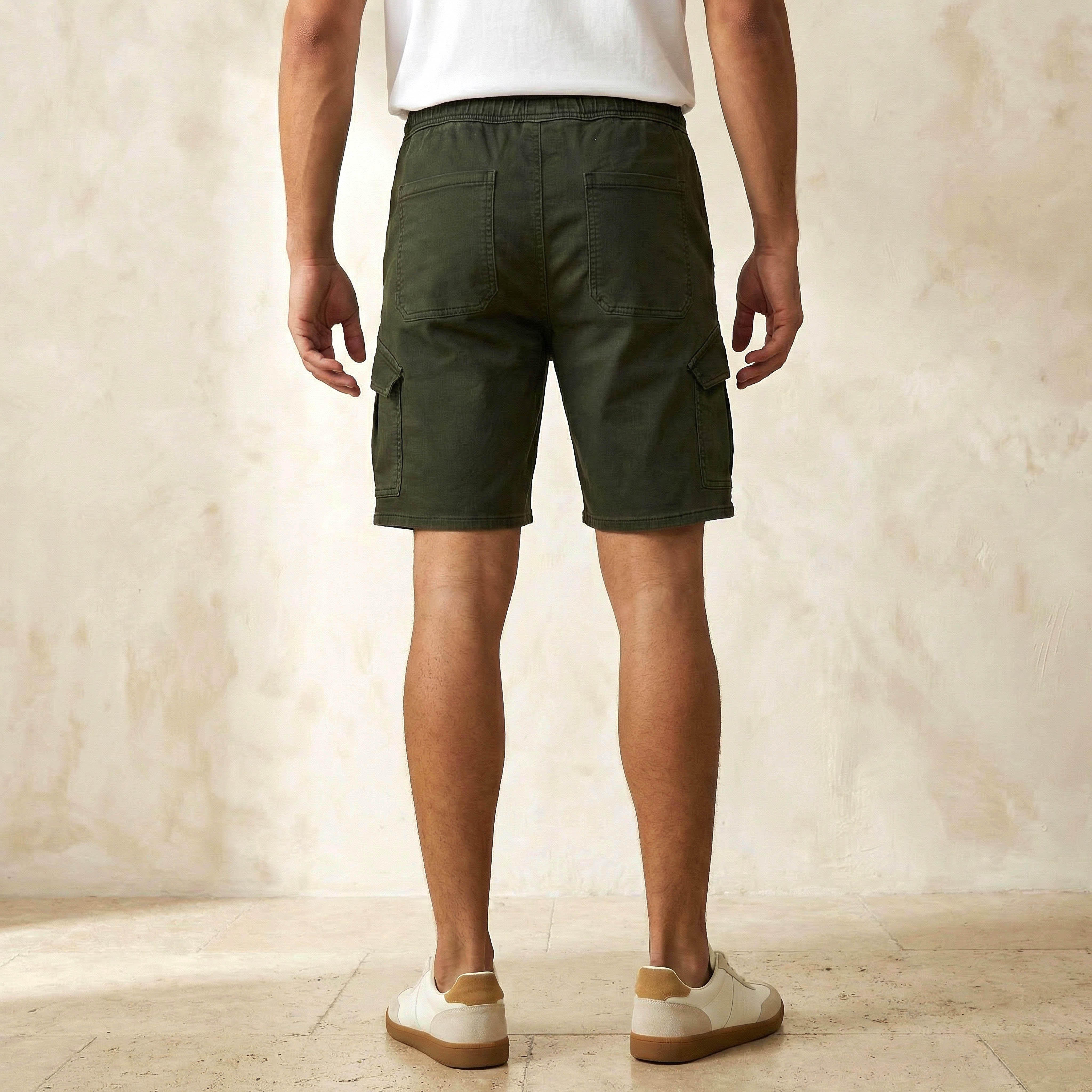 Men Regular Fit Cargo Shorts-men-clothing-bottoms-shorts-image-4