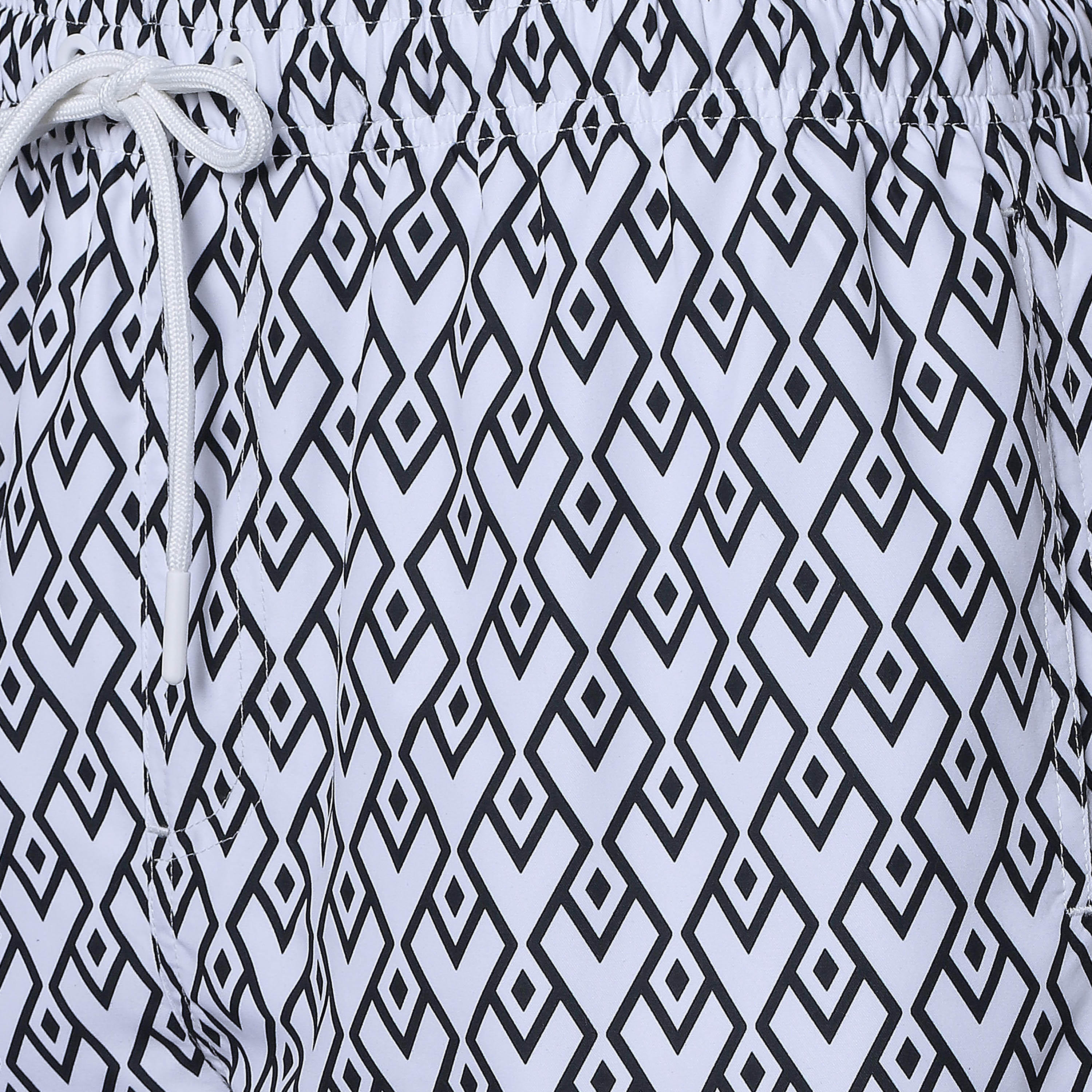 Men Geometric Print Swim Shorts-men-clothing-swimandbeach-shorts-image-2