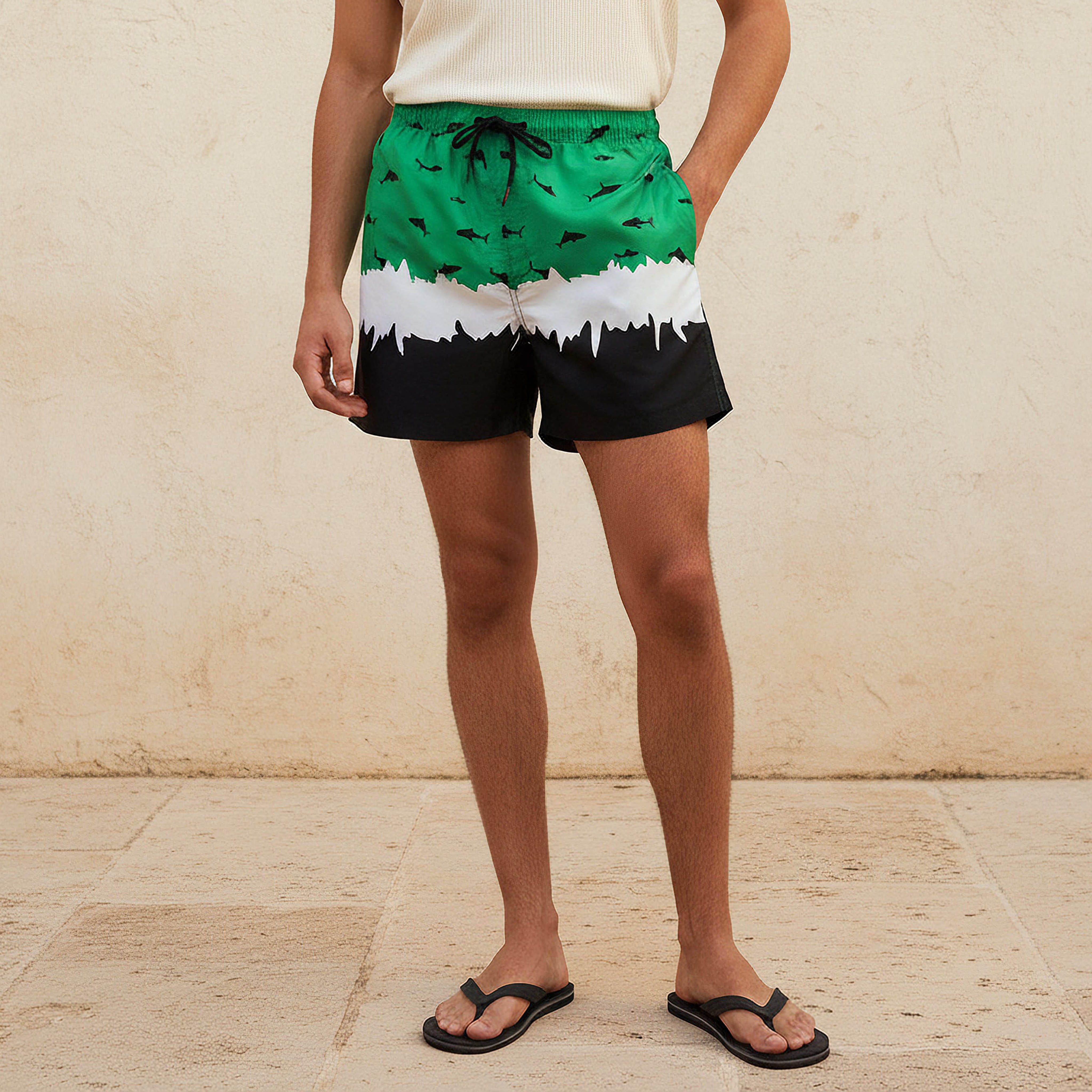 Men Printed Swim Shorts-men-clothing-swimandbeach-shorts-image-1