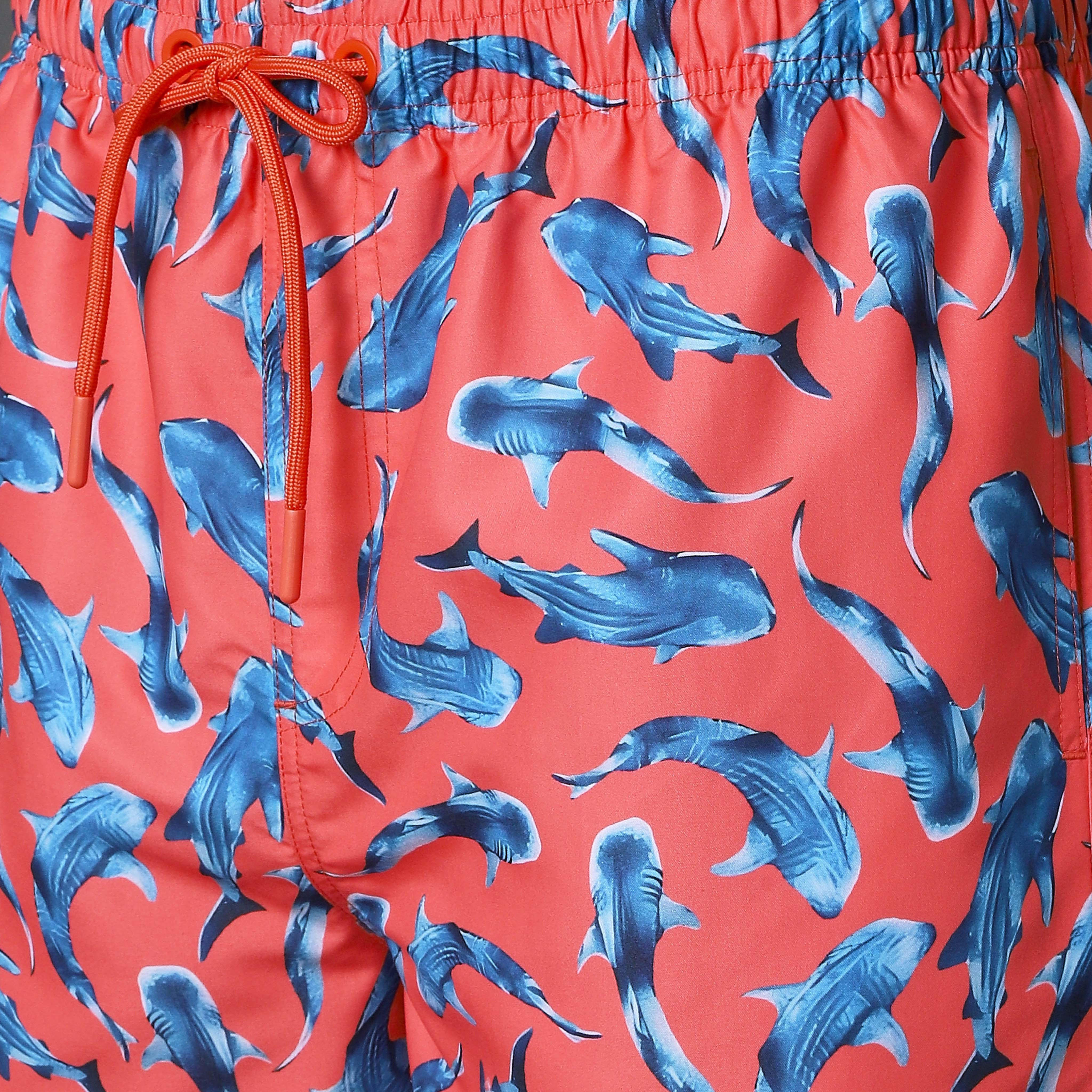 Men Shark Print Swim Shorts-men-clothing-swimandbeach-shorts-image-2