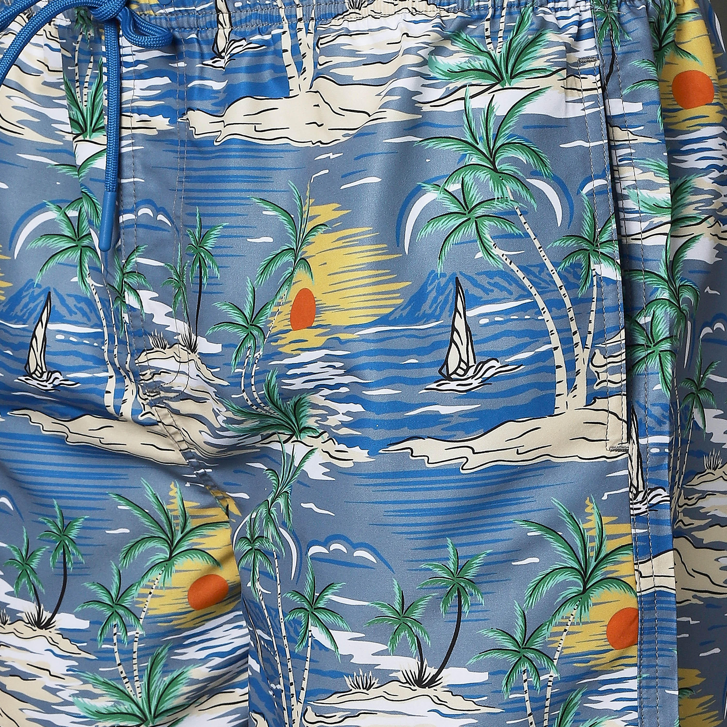 Men Tropical Print Swim Shorts-men-clothing-swimandbeach-shorts-image-2