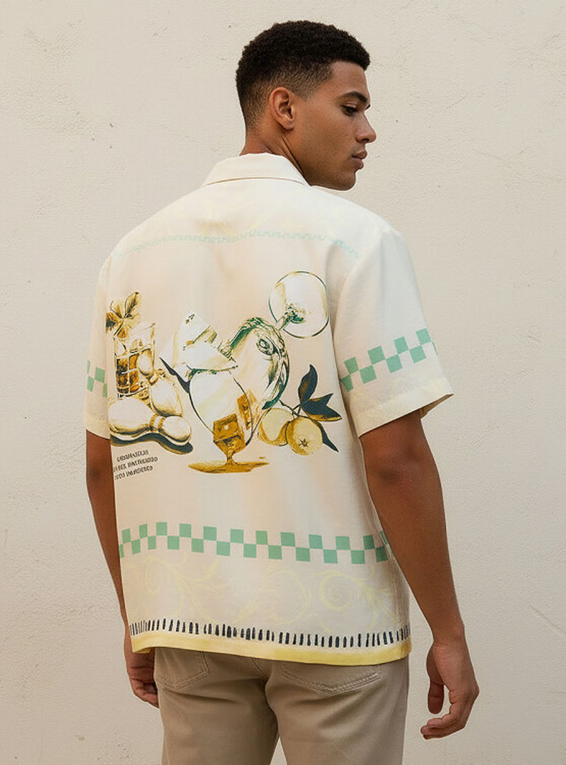 Splash Youth Camp Collar Printed Short Sleeves Shirt-men-clothing-shirts-image-4